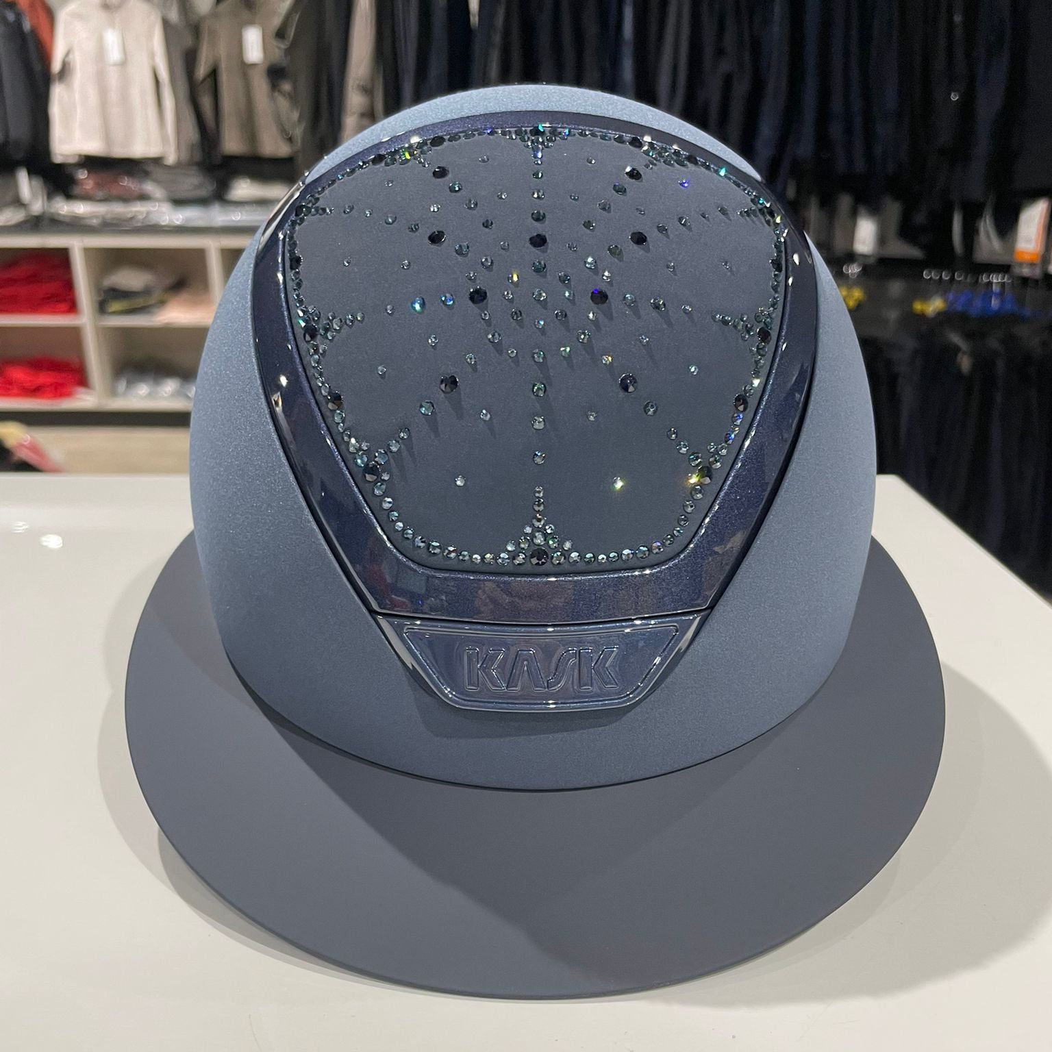 Kask Star Lady Chrome Navy Montana Swarovski Riviera S - in stock and ready to ship! KA16