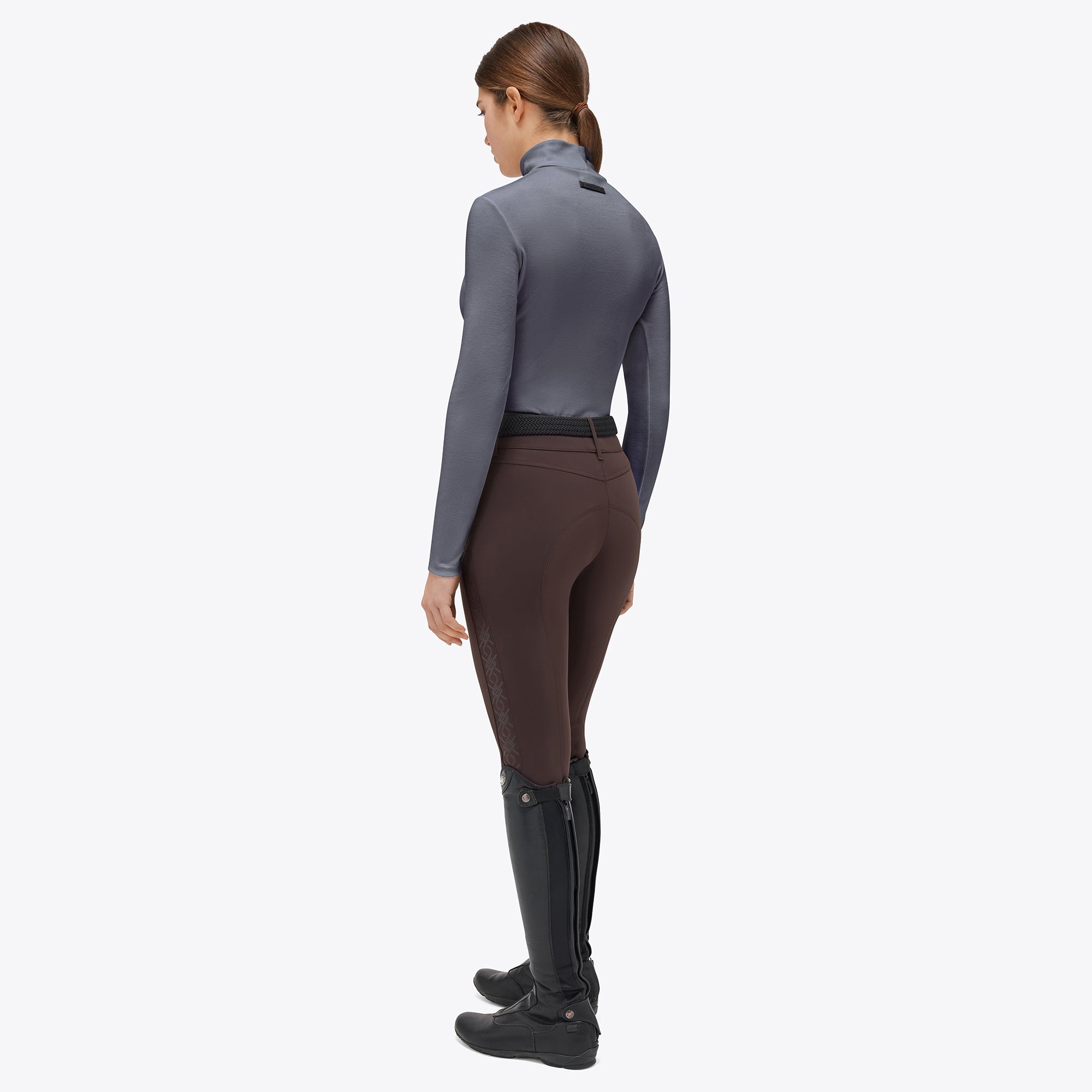 Cavalleria Toscana Turtle neck Polo - Iron Grey POD364