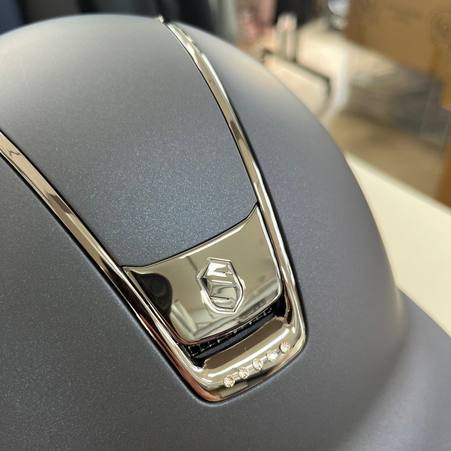 Samshield Shadowmatt 2.0 Blue with five front crystals (all sizes)- in stock and ready to ship!