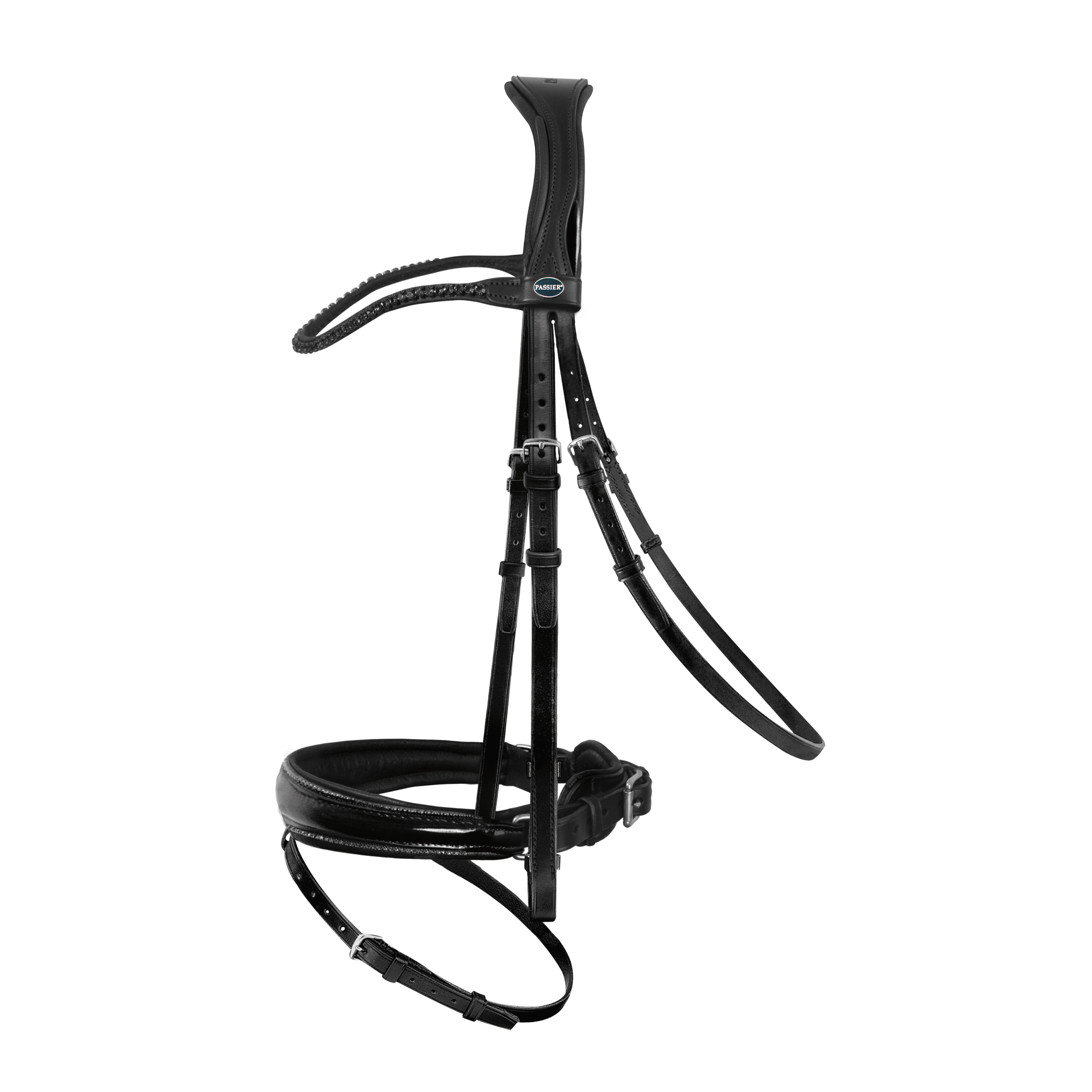 Passier Shadow Snaffle Bridle with rubber reins- NEW