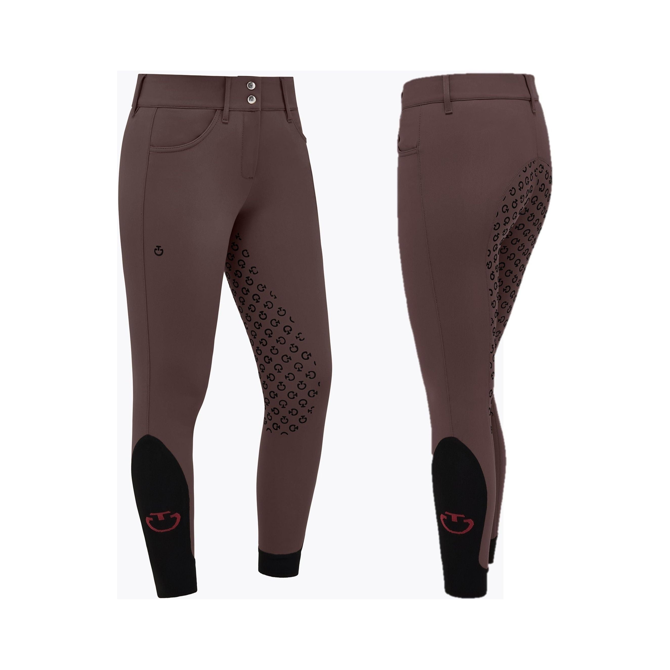 Cavalleria Toscana Full Grip Dressage Breech - Dark Chocolate PAD096