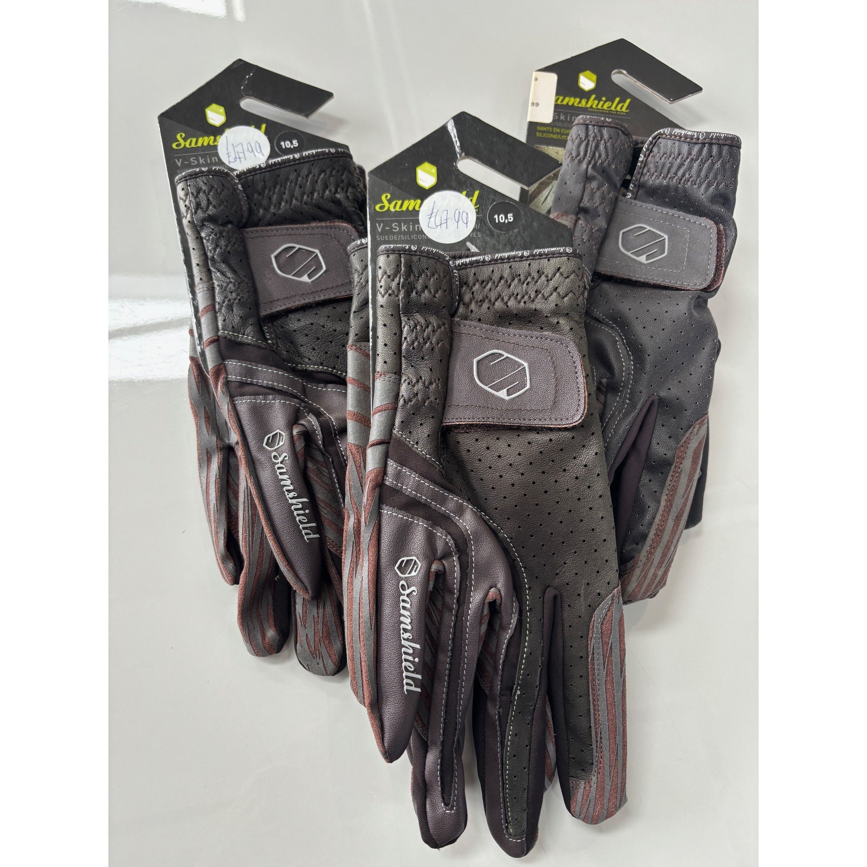 Samshield Suede Brown Mens Gloves