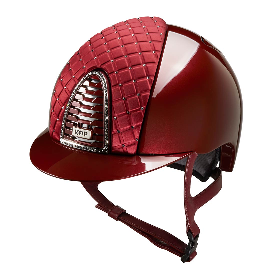 Kep Cromo2 - Milano - Satin Cross Collection - Bordeaux with Swarovski crystals