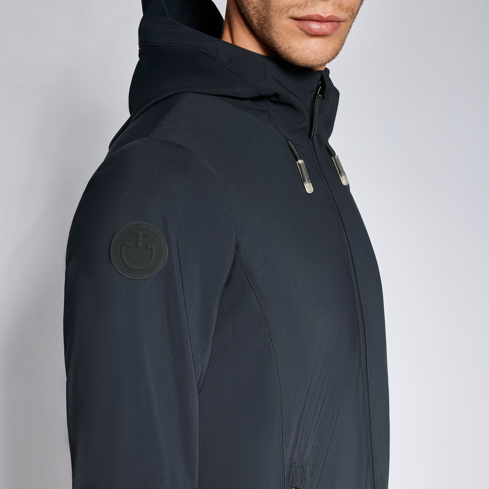 Cavalleria Toscana Mens Jersey Hooded Softshell Jacket- GIU295
