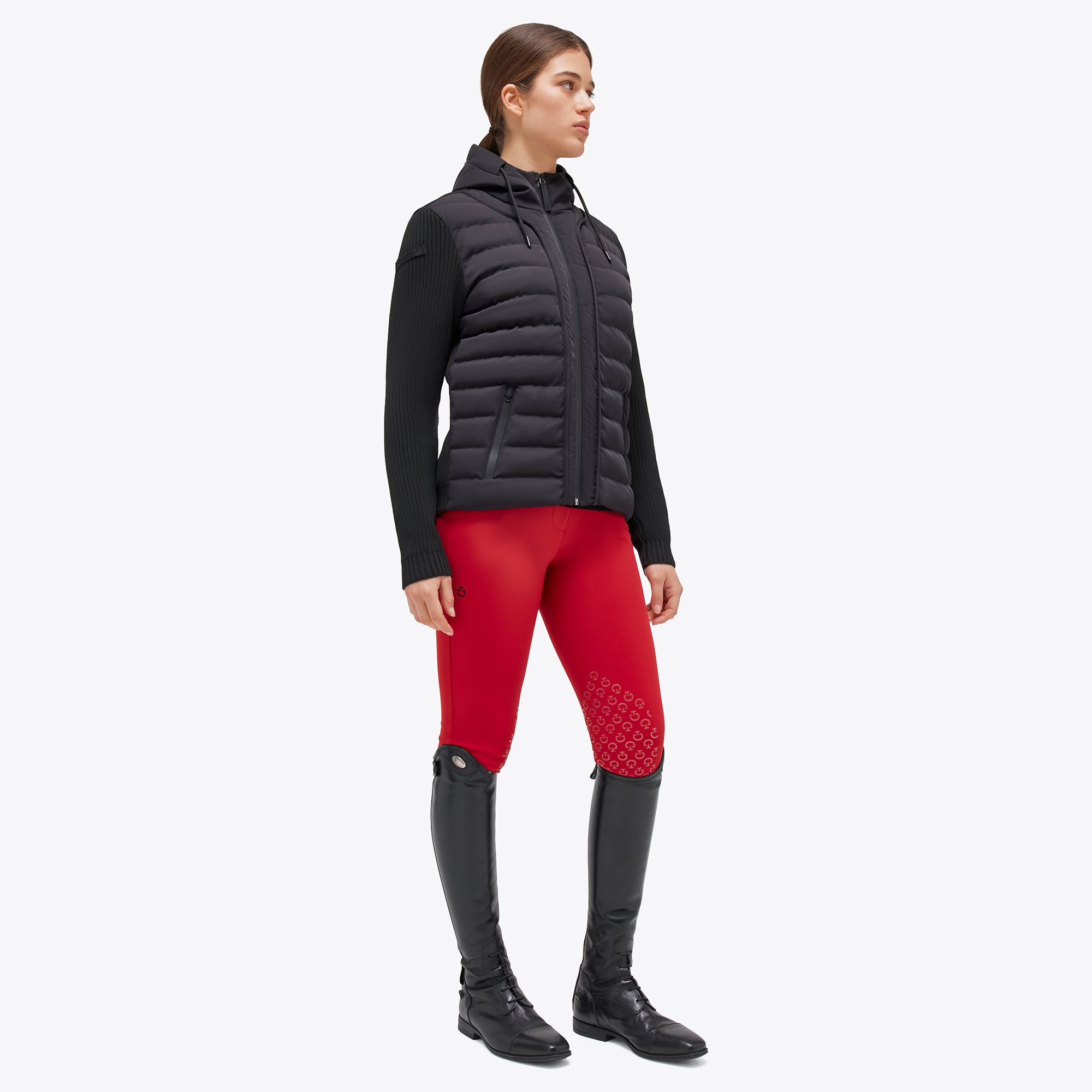 Cavalleria Toscana SS24 Black Hybrid Jacket