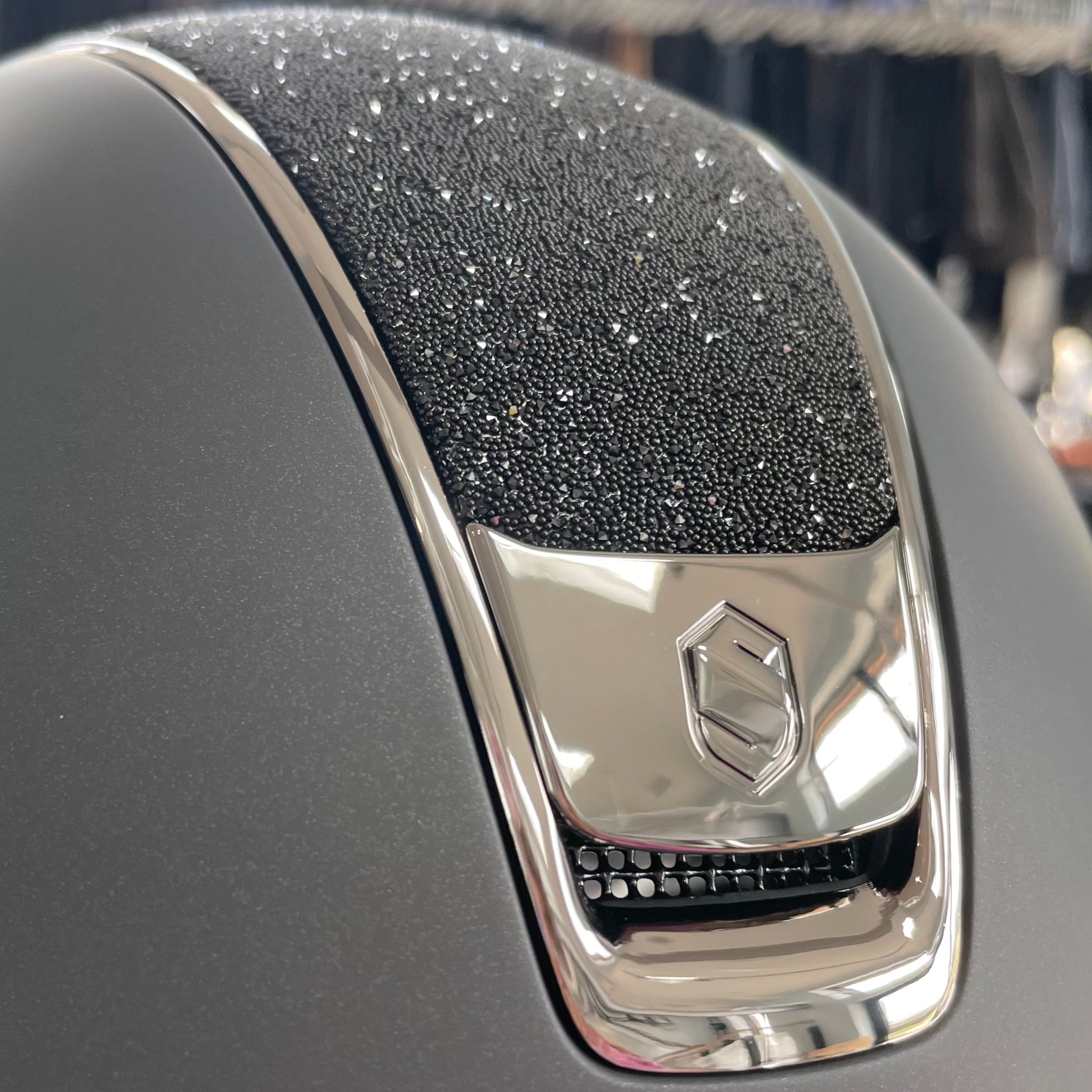 Samshield Shadowmatt 2.0 Black swarovski crystal top (medium and large)- in stock and ready to ship!