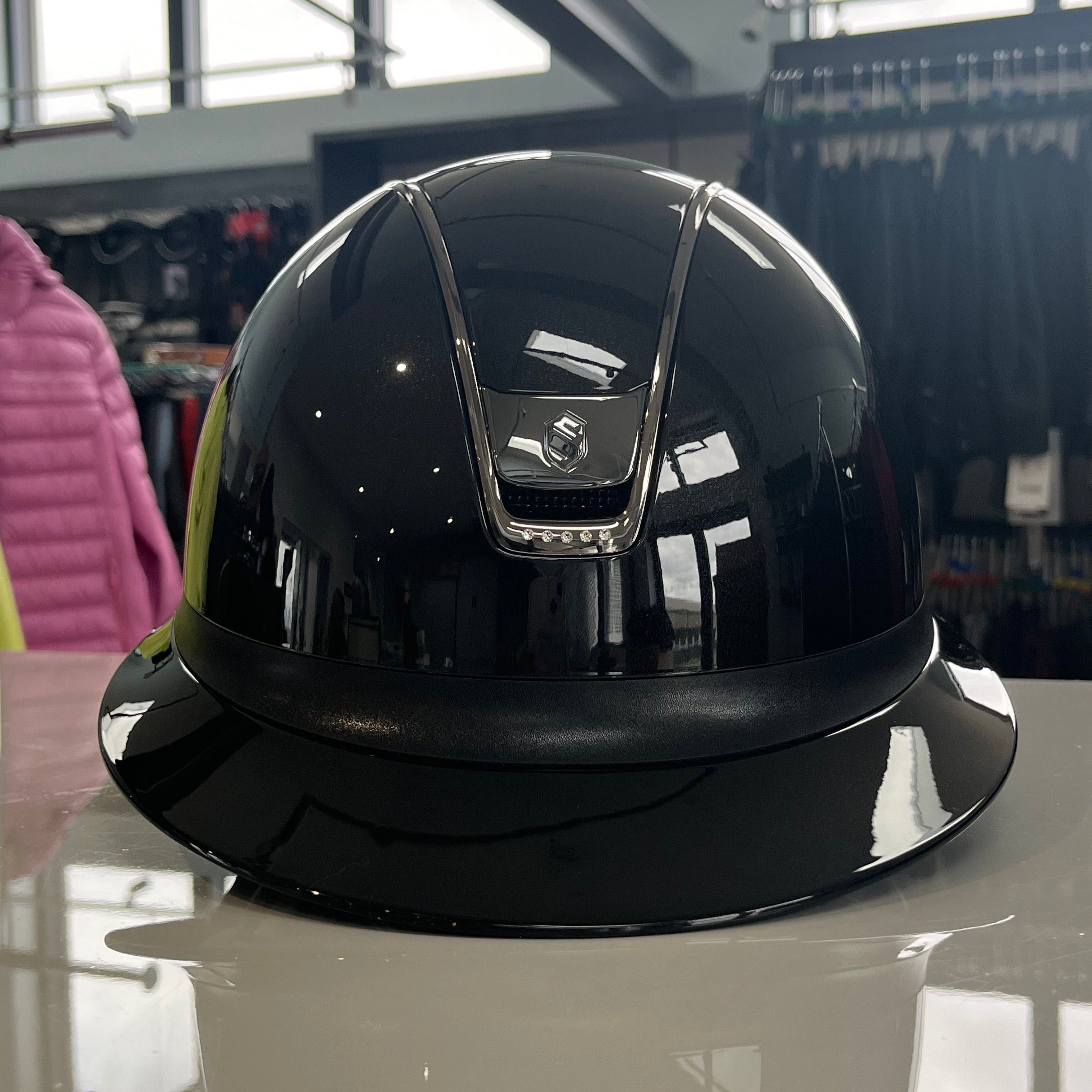 Samshield Miss Shield 2.0 Black glossy with 5 front crystals M- in stock and ready to ship!