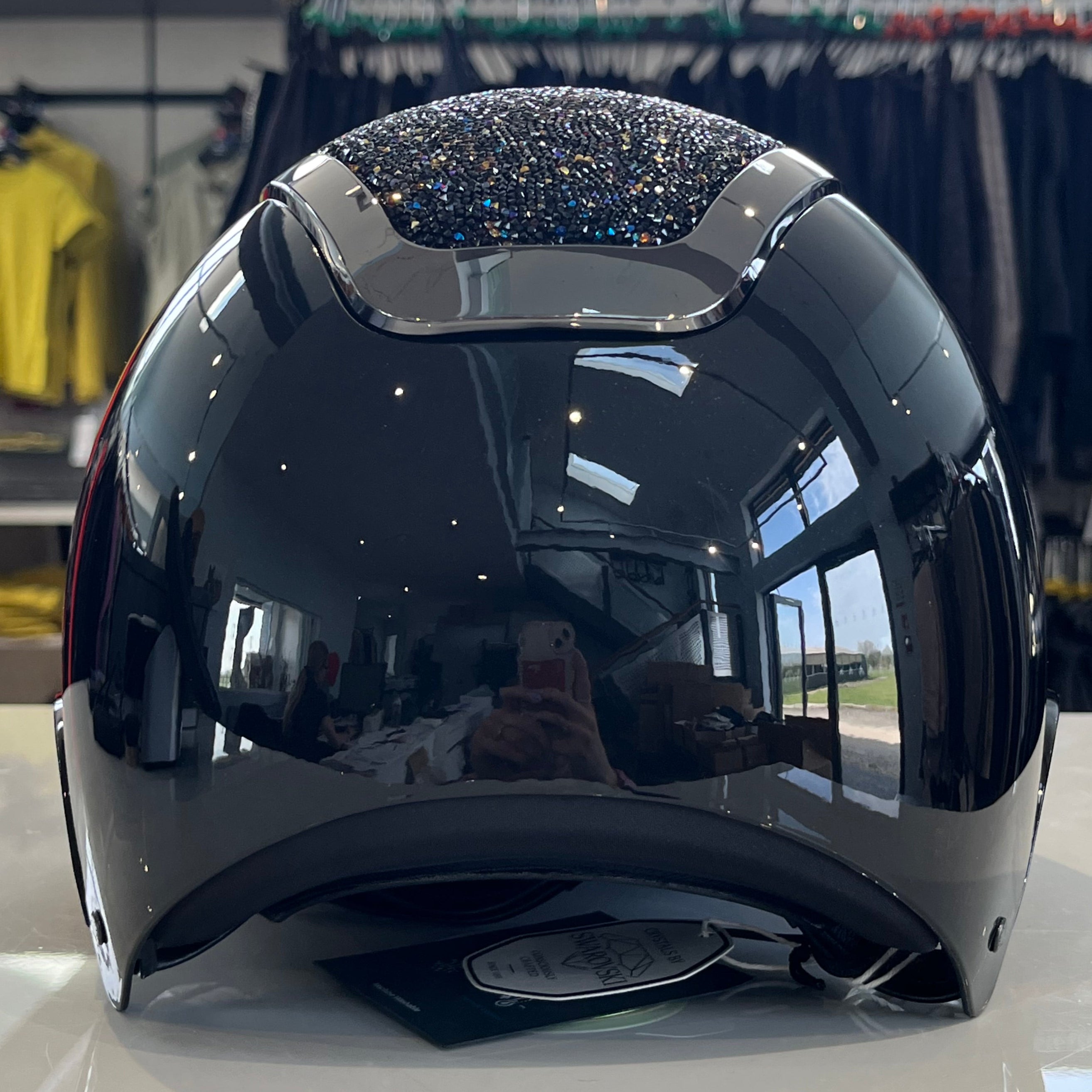 Kask Star Lady Pure Shine with Swarovski Midnight Black/Volcano- in stock and ready to ship!