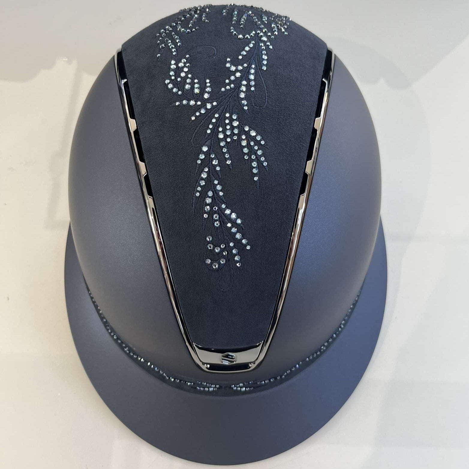 Samshield MissShield 2.0 Blue with flower swarovski top and frontal band M- in stock and ready to ship!