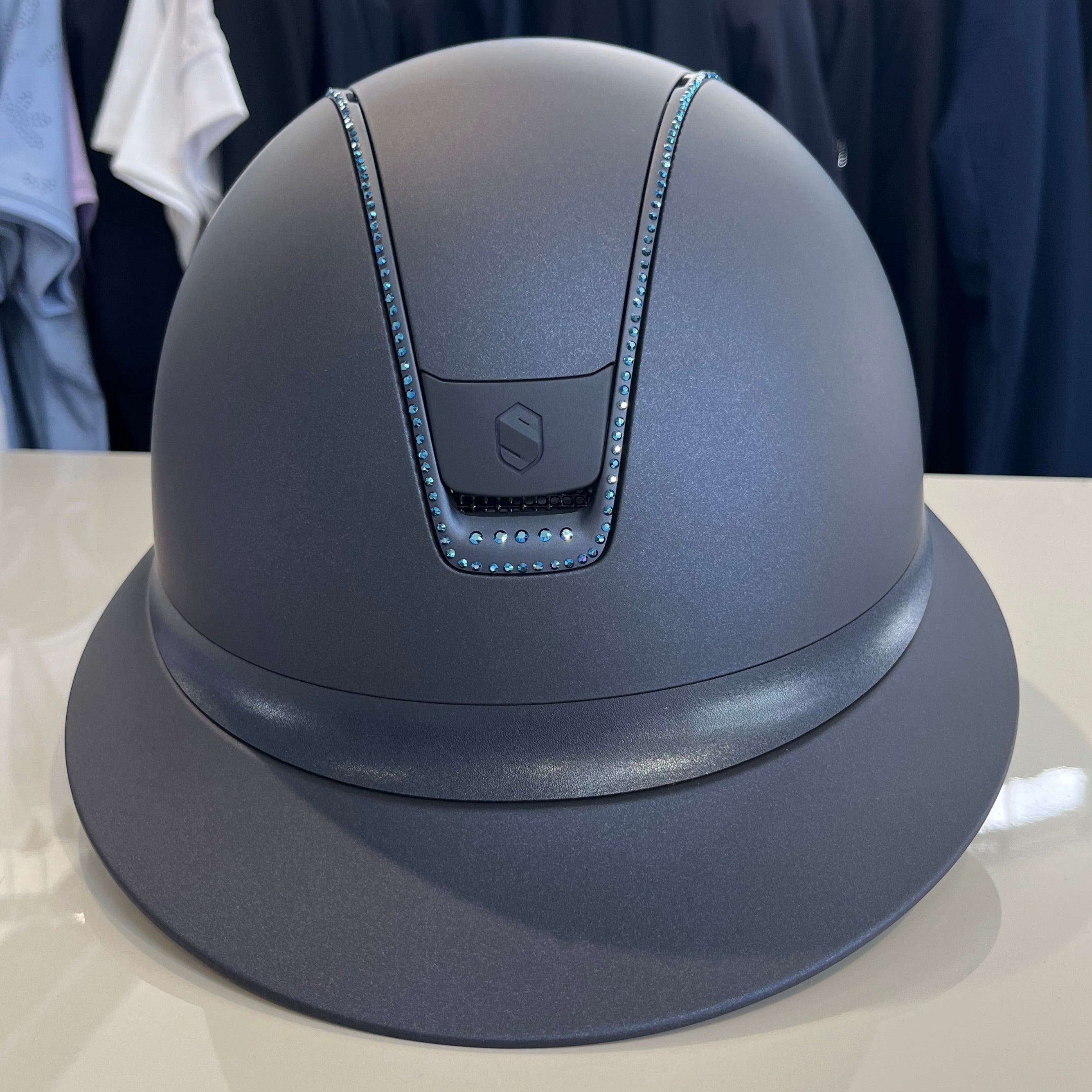 Samshield Miss Shield 2.0 Blue with swarovski crystal trim and front crystals - in stock and ready to ship!
