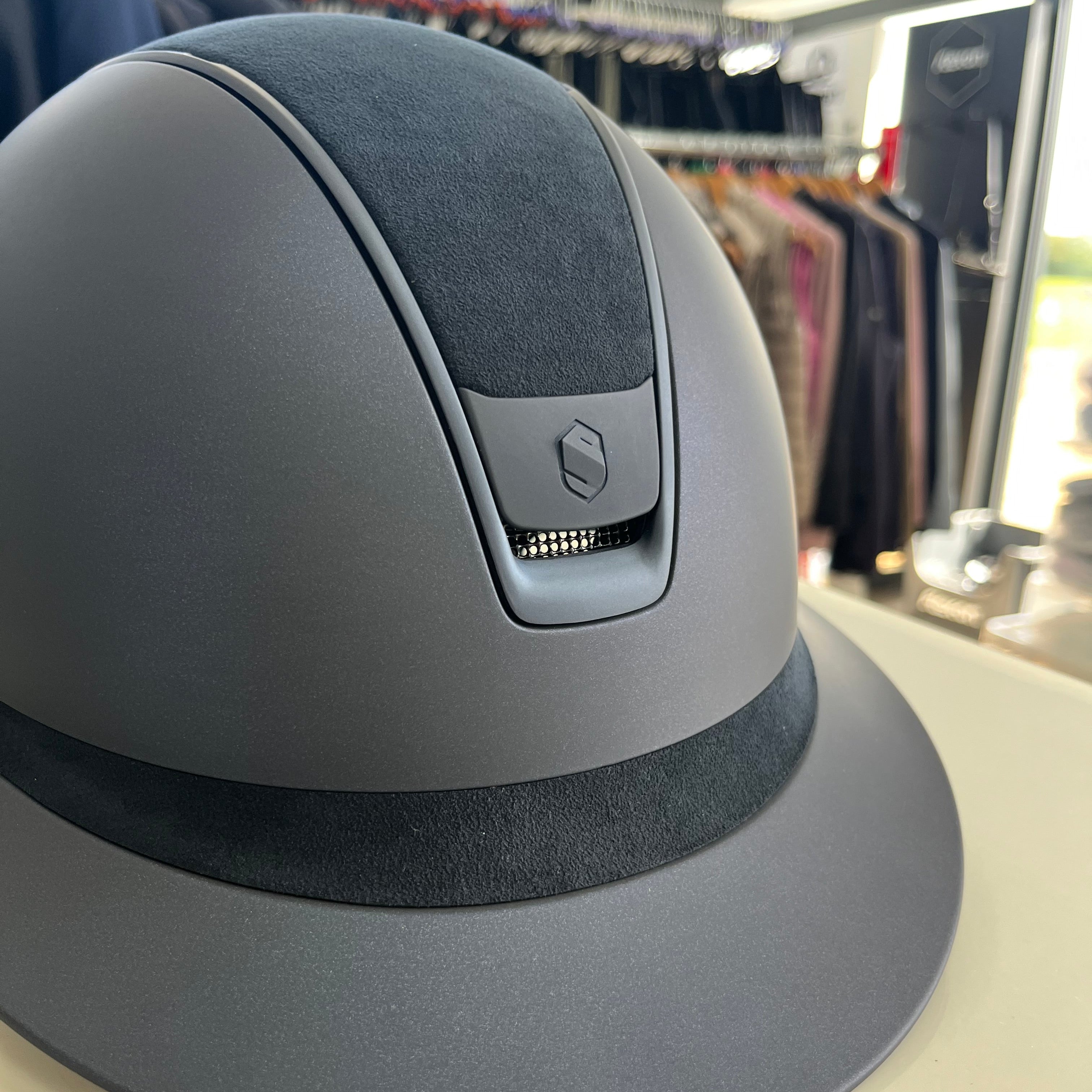 Samshield MissShield 2.0 Blue matt with alcantara top and frontal band M- in stock and ready to ship!