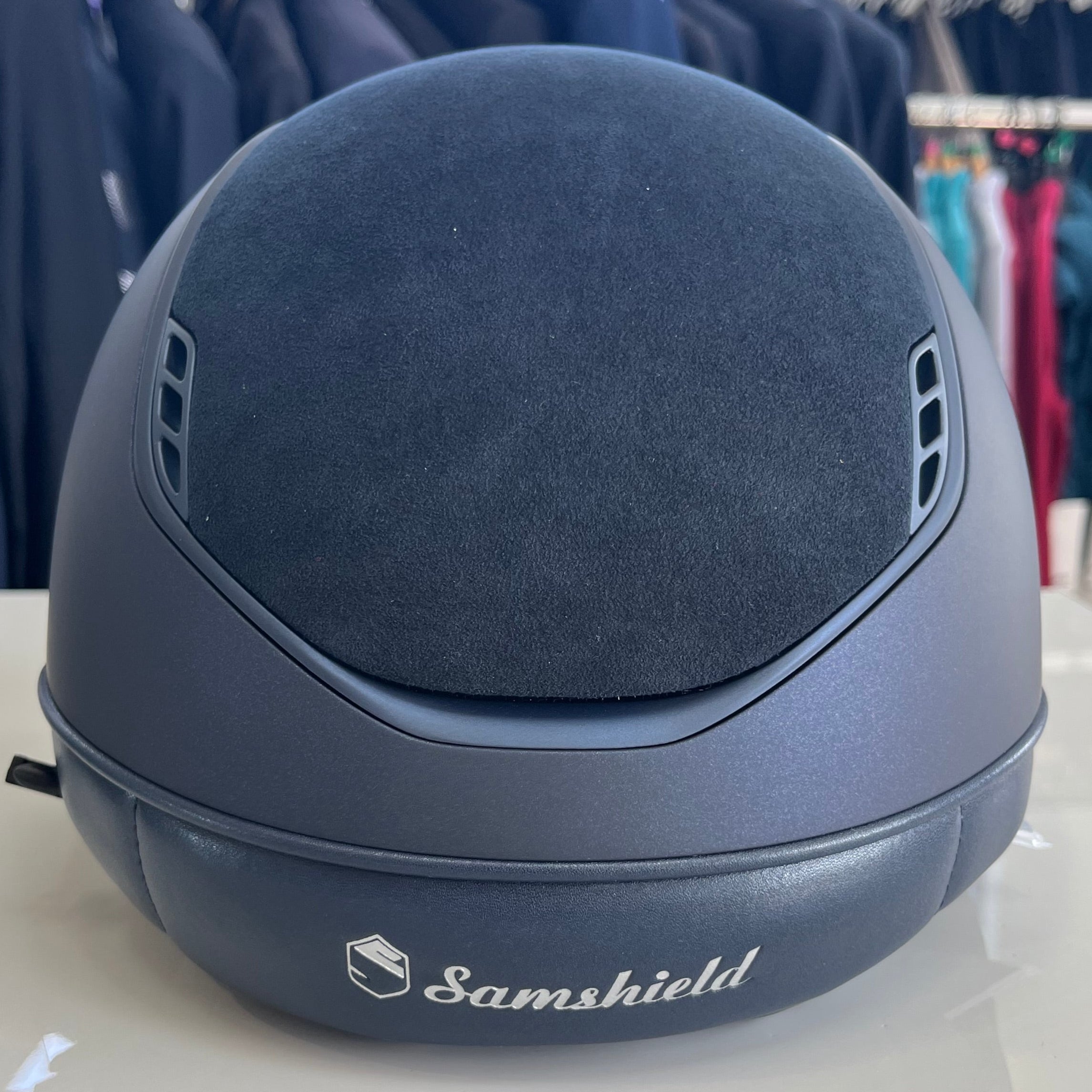 Samshield MissShield 2.0 Blue matt with alcantara top and frontal band M- in stock and ready to ship!