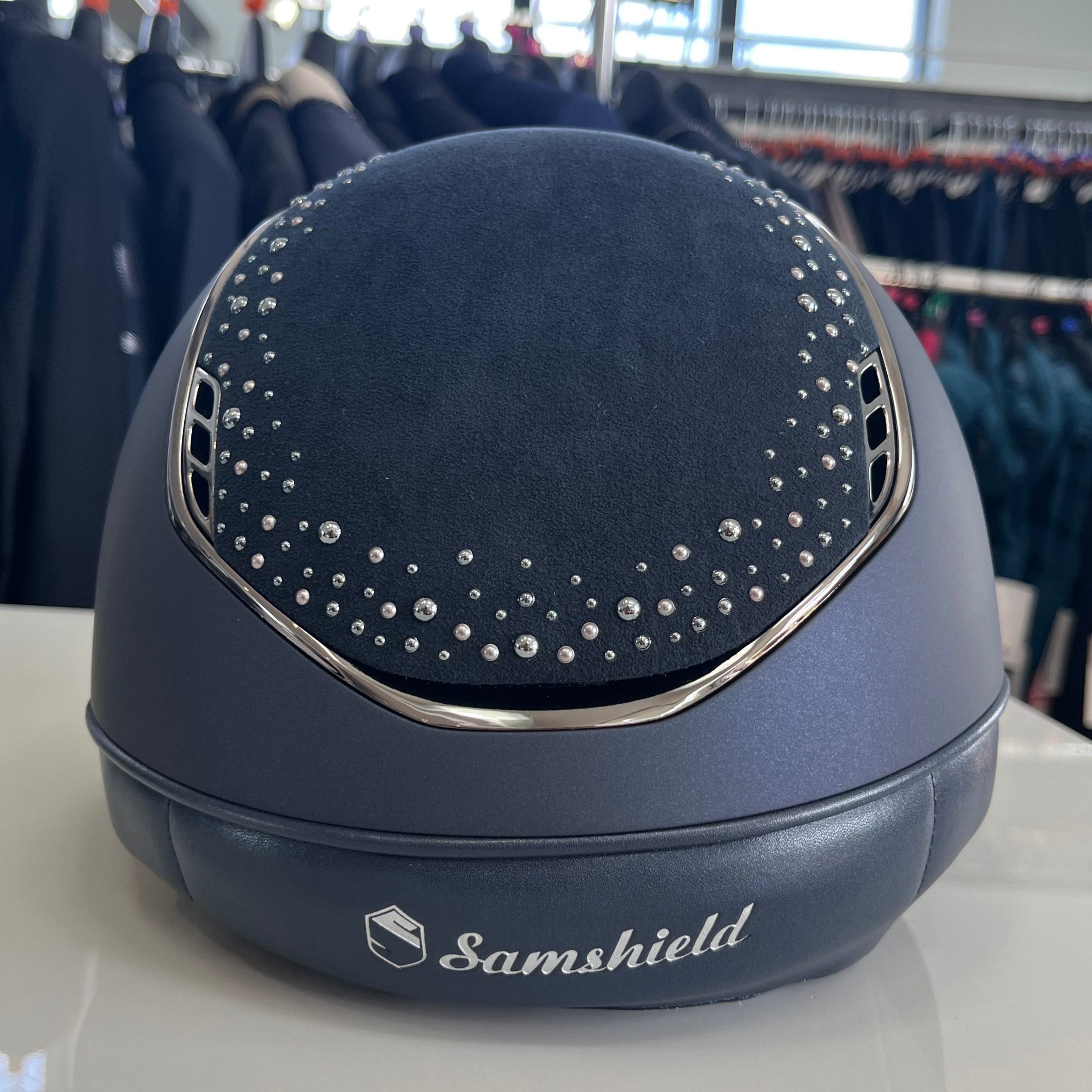 Samshield MissShield 2.0 Blue with night pearl top and frontal band M- in stock and ready to ship!