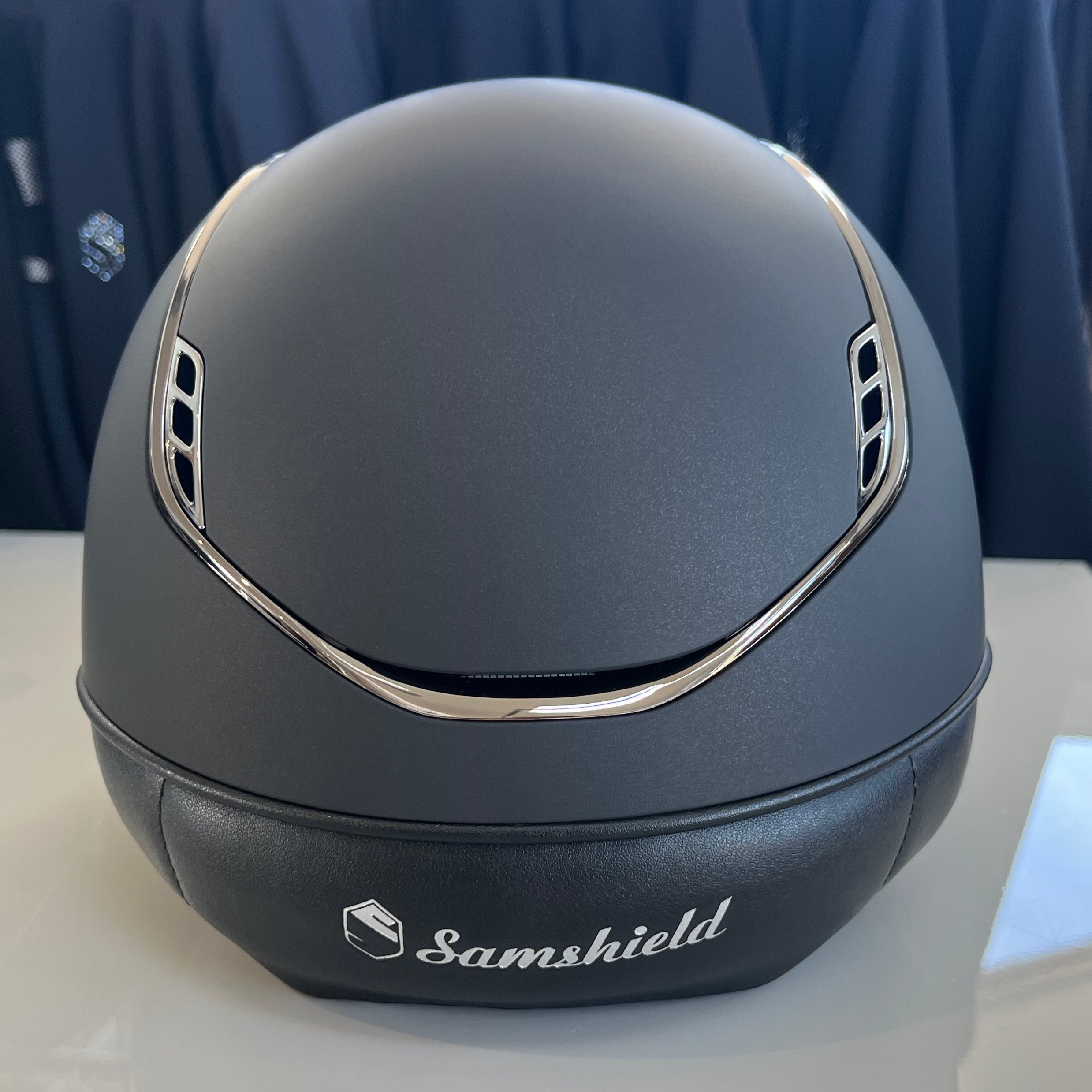 Samshield Shadowmatt 2.0 Black with 5 front swarovski crystals S- in stock and ready to ship!