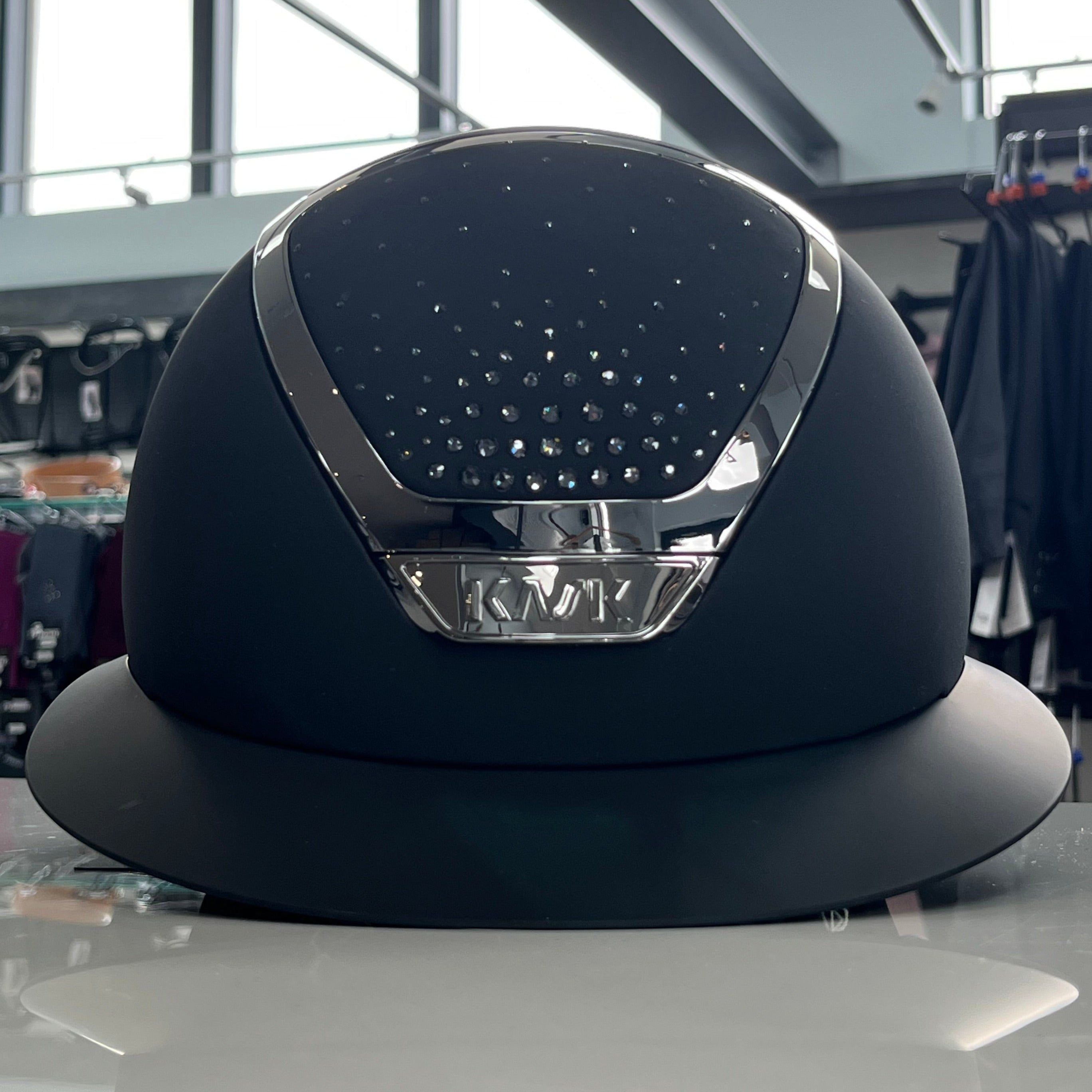 Kask Star Lady Black graphite swarovski passage crystals Chrome Black L- in stock and ready to ship!