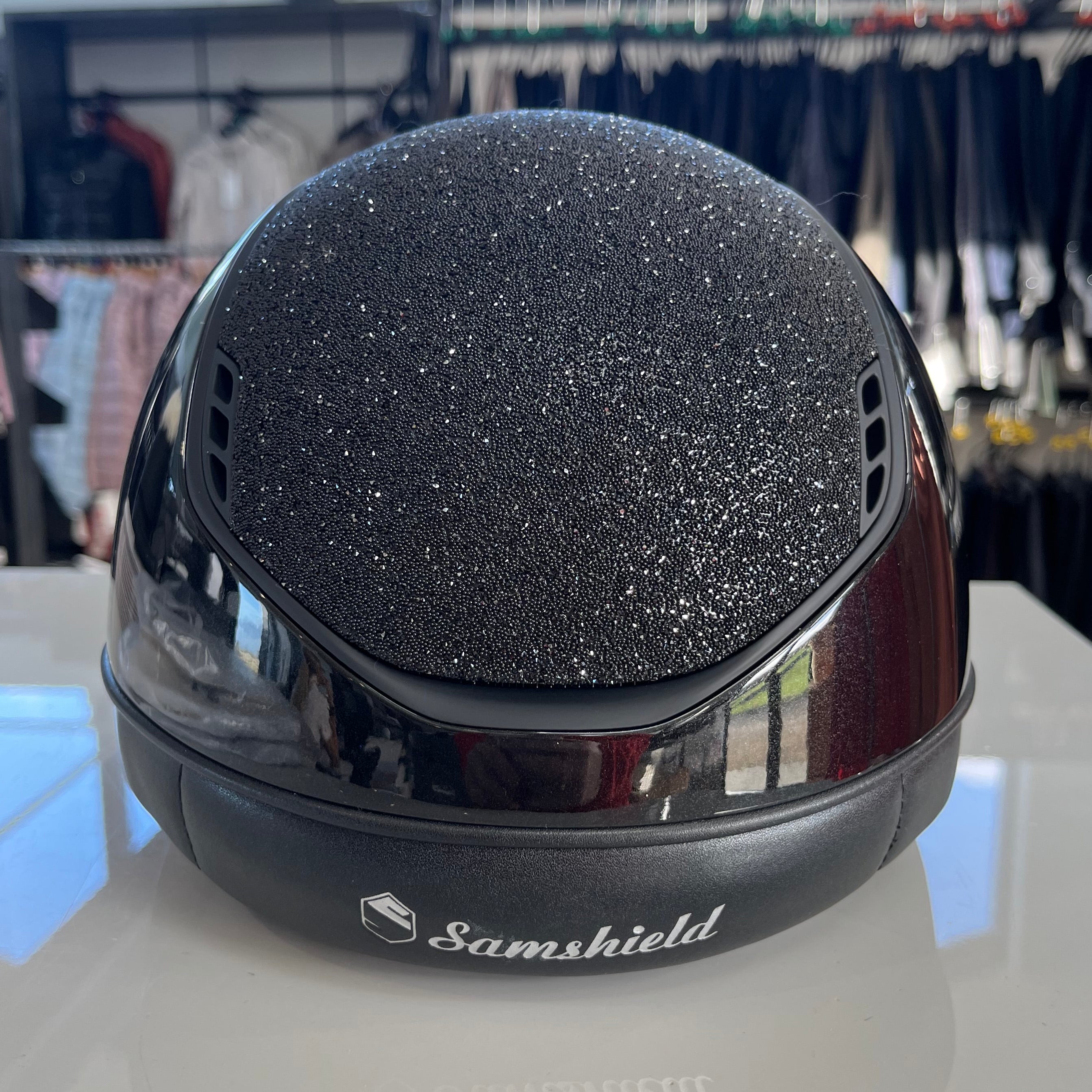 Samshield Miss Shield Black glossy crystal