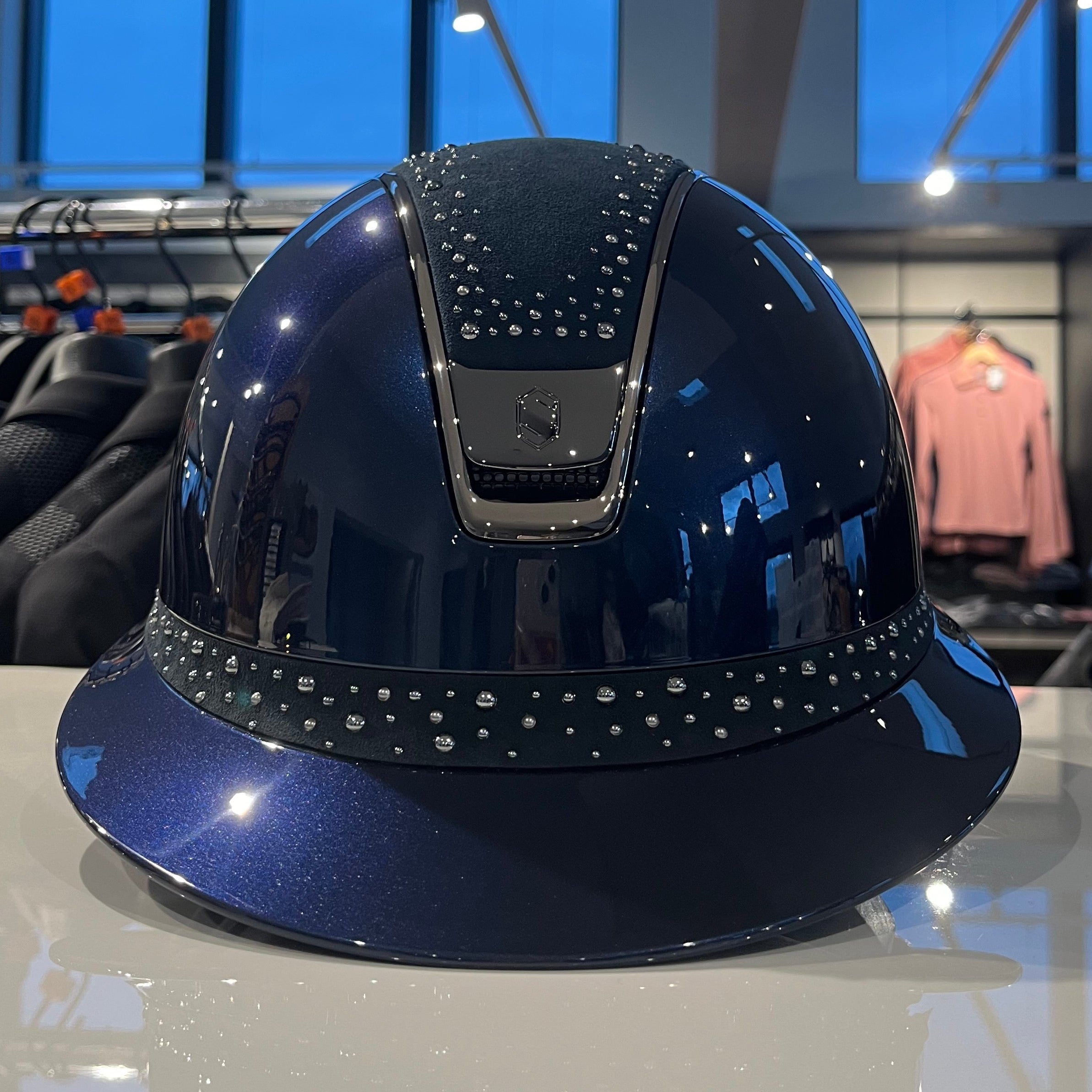 Samshield Miss Shield 2.0 Blue glossy with night pearl top and frontal band M - in stock and ready to ship!