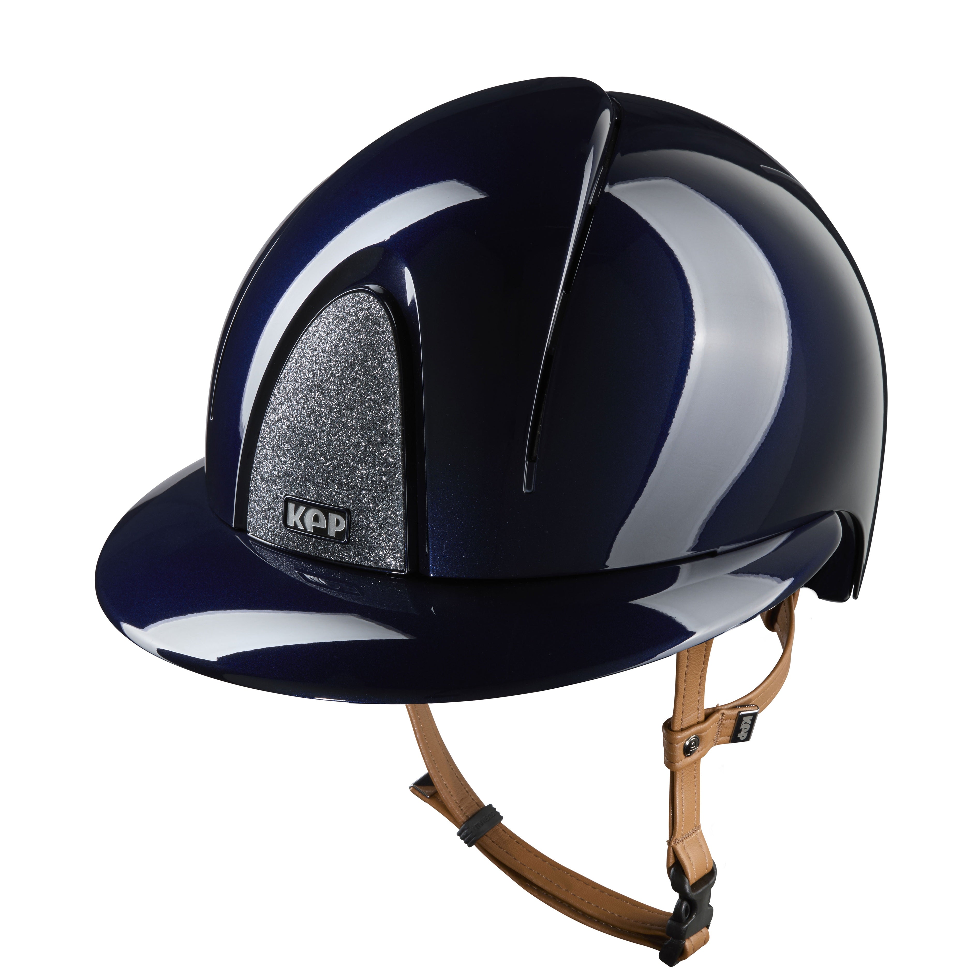 Kep Smart Nova- Metal Polish Blue Star Silver Polo Visor (chinstrap beige)