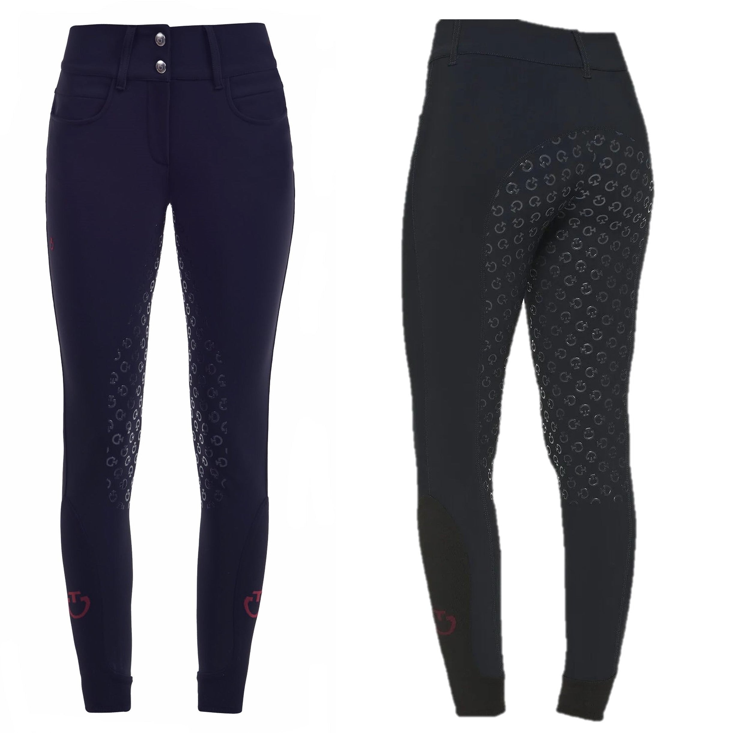 Cavalleria Toscana PAD096 Full Grip Dressage Breech - Navy Blue