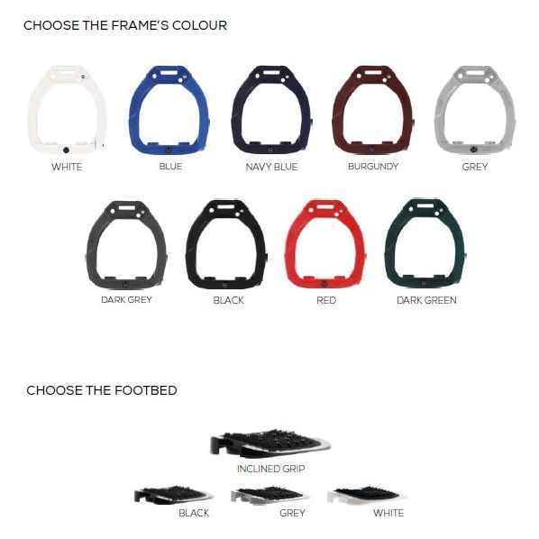 Flex-On Junior Safe-On Stirrups for riders below 40kg