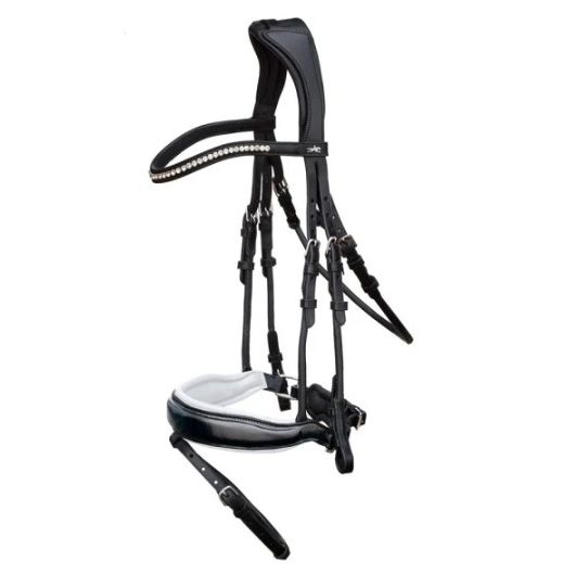 Schockemohle Malibu Rolled Snaffle Bridle - on sale!