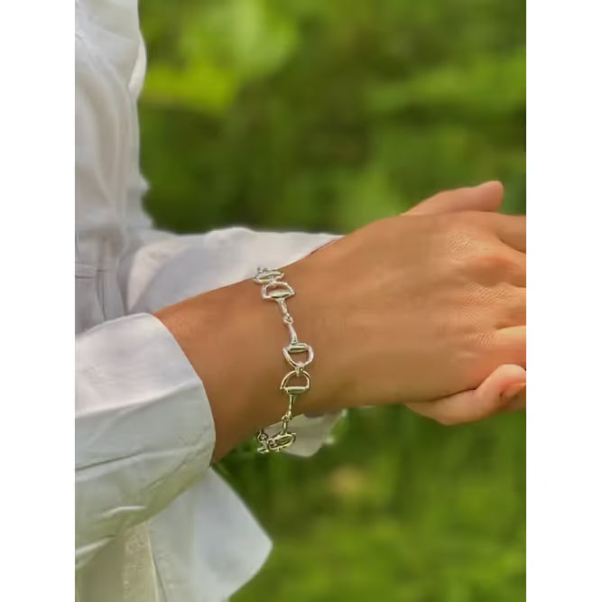 Stirrup & Lead - Sterling Silver Snaffle Bracelet