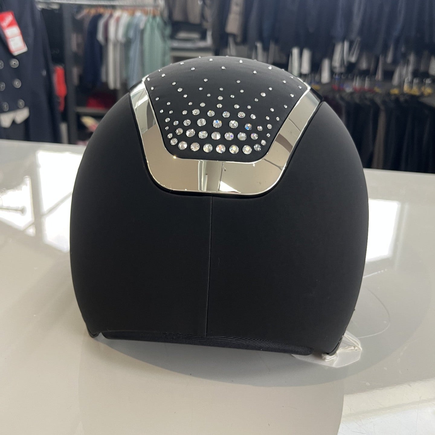 Kask Star Lady Chrome Black/Silver Swarovski Crystal Passage S - in stock and ready to ship! KA14