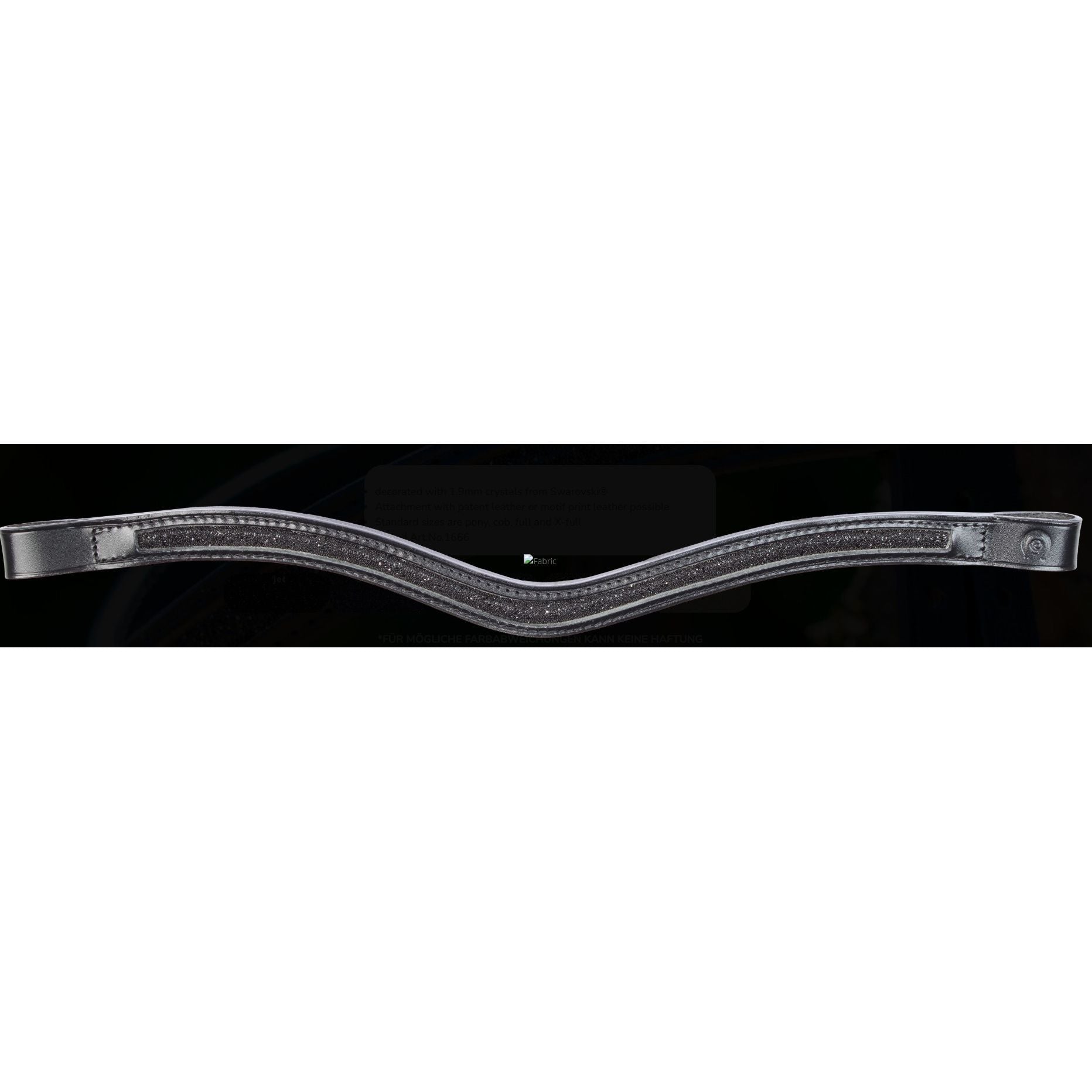 Otto Schumacher Crystal Fabric Browband