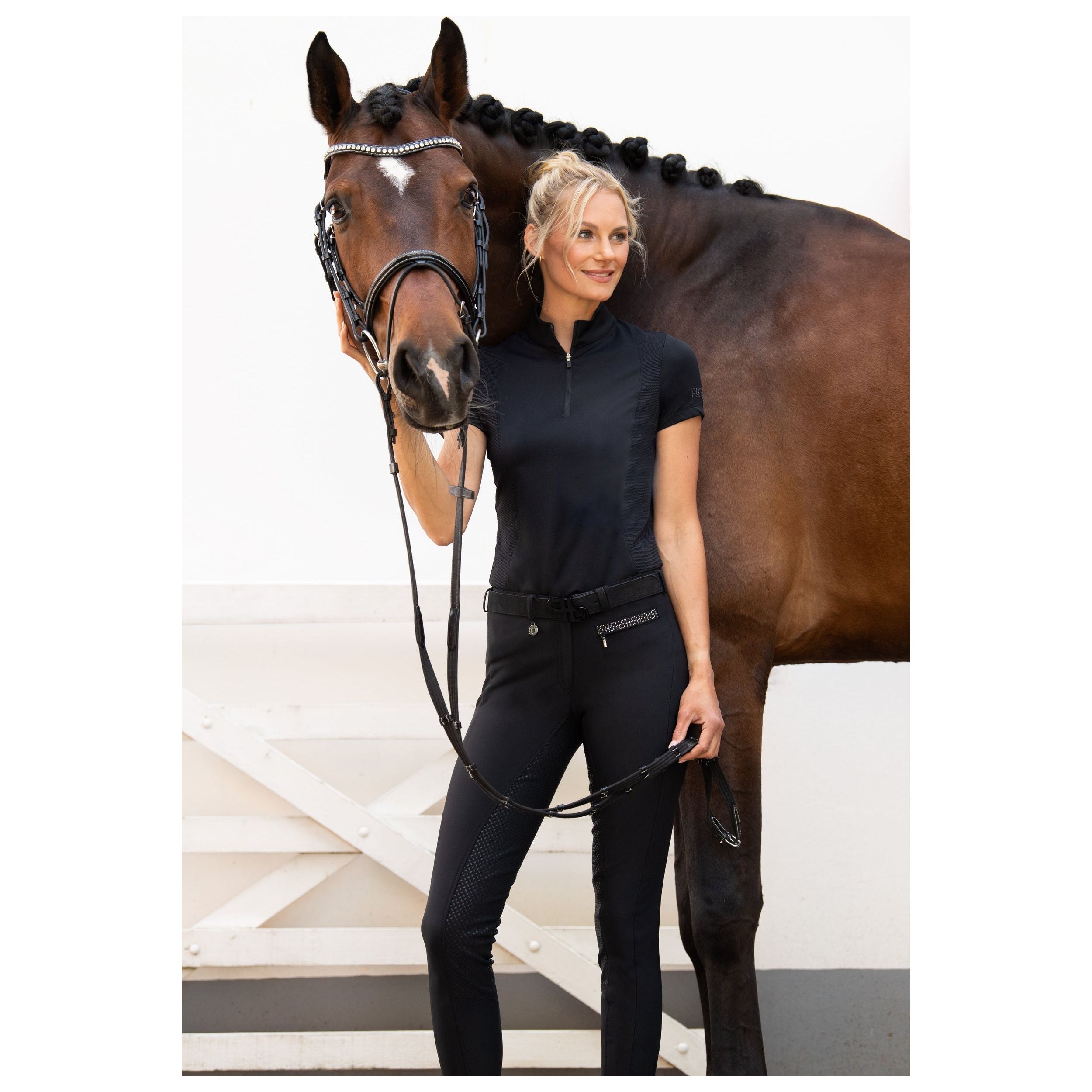 Pikeur Vally Grip Ladies Breeches - Navy