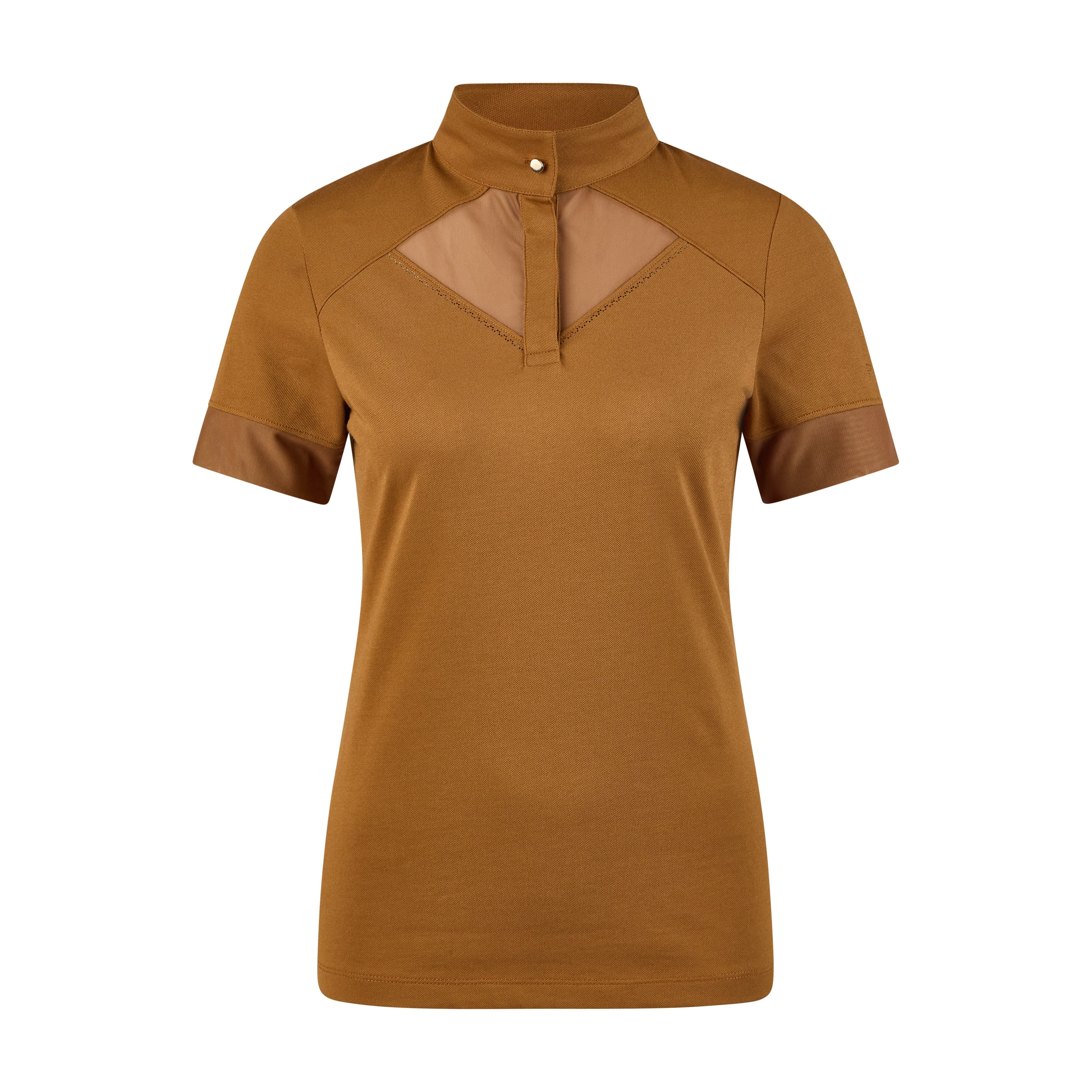 Pikeur SS25 Pique Shirt 'Sports' 7230- Golden Caramel