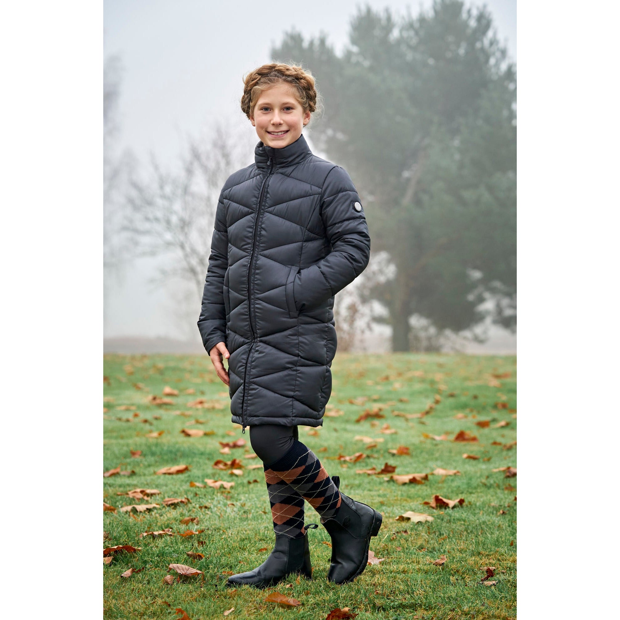 Covalliero AW22 Kids Quilted Long Coat