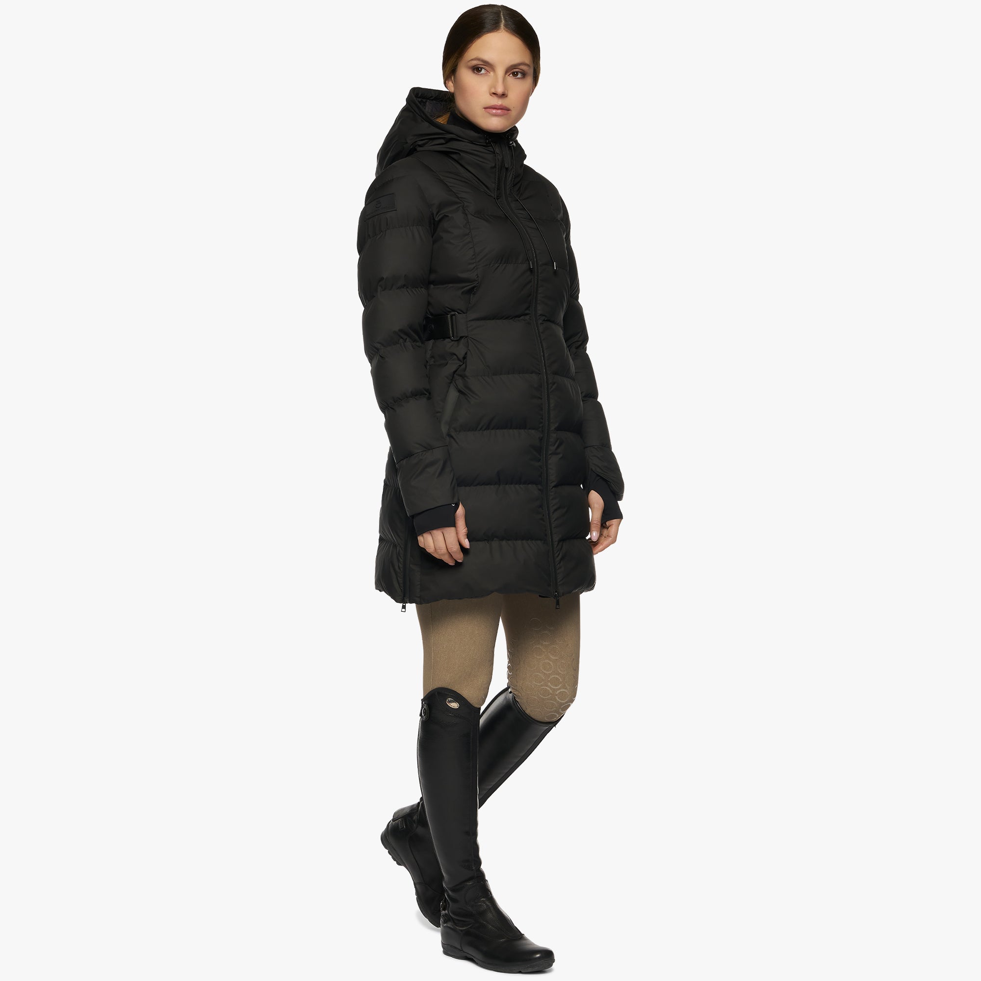 Cavalleria Toscana Belted Quilted Hooded Coat - last one Large