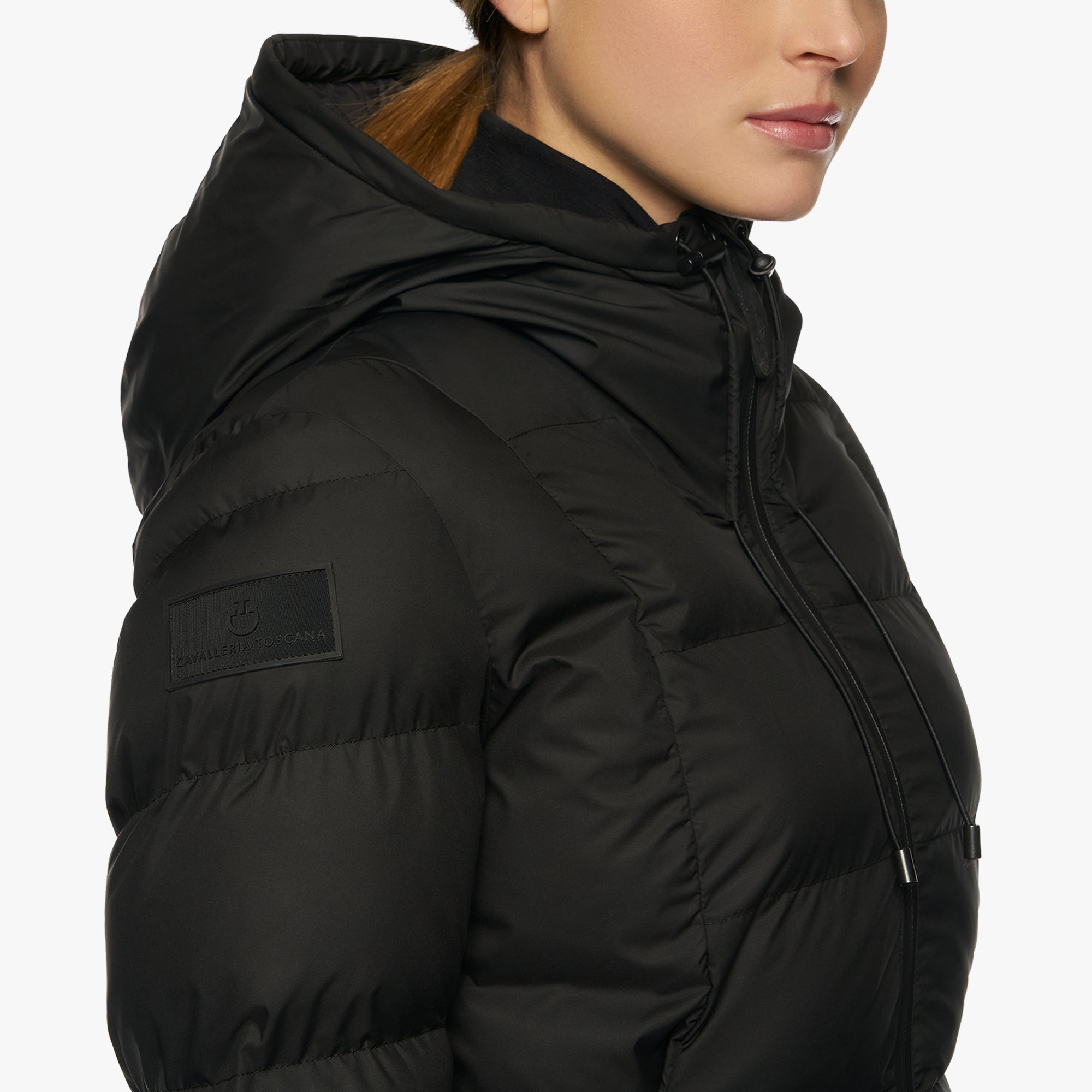 Cavalleria Toscana Belted Quilted Hooded Coat - last one Large