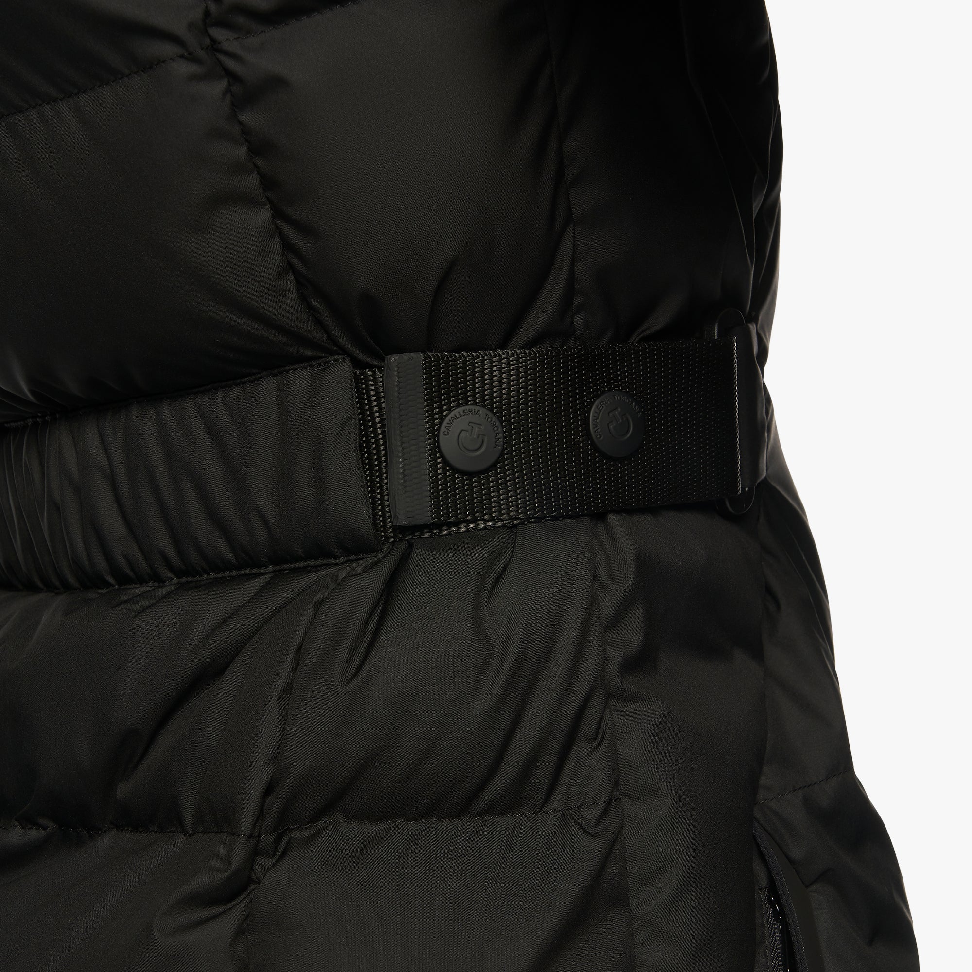 Cavalleria Toscana Belted Quilted Hooded Coat - last one Large