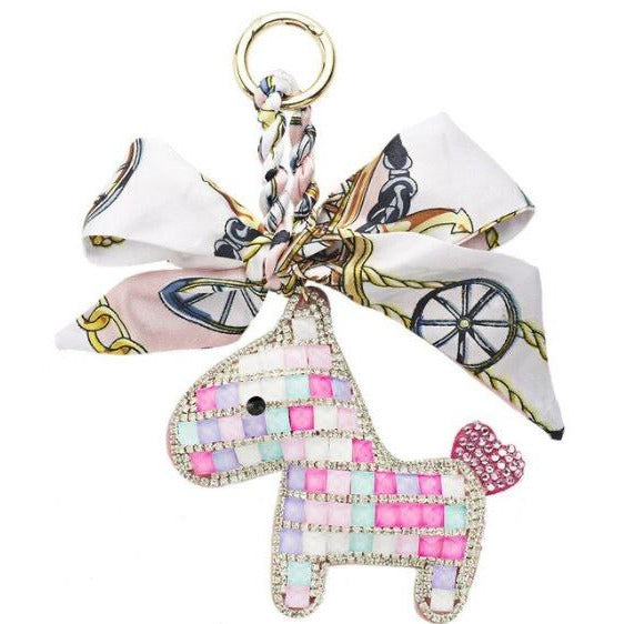 Someh Crystal Pony Key Ring - Multicolor