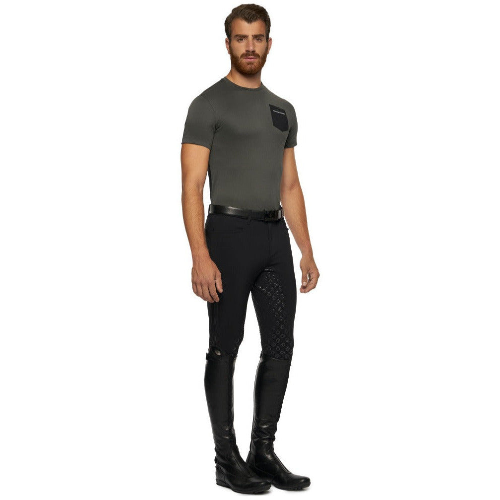 Cavalleria Toscana Mens Pique TShirt Grey - S and L