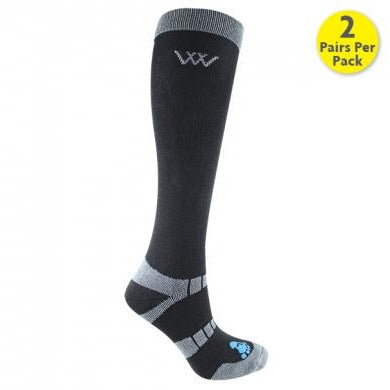 Woof Wear Long Bamboo Waffle Riding Sock