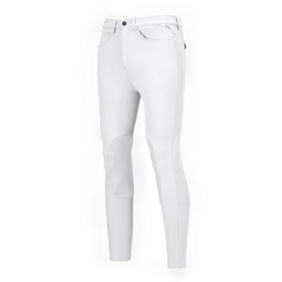 Pikeur Navaro Mens Competition White Grip Knee Patches - 147104