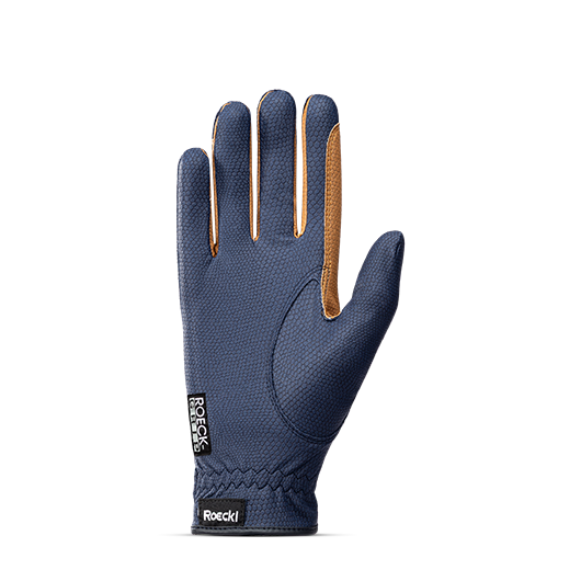 Roeckl Malta Glove - Navy/caramel
