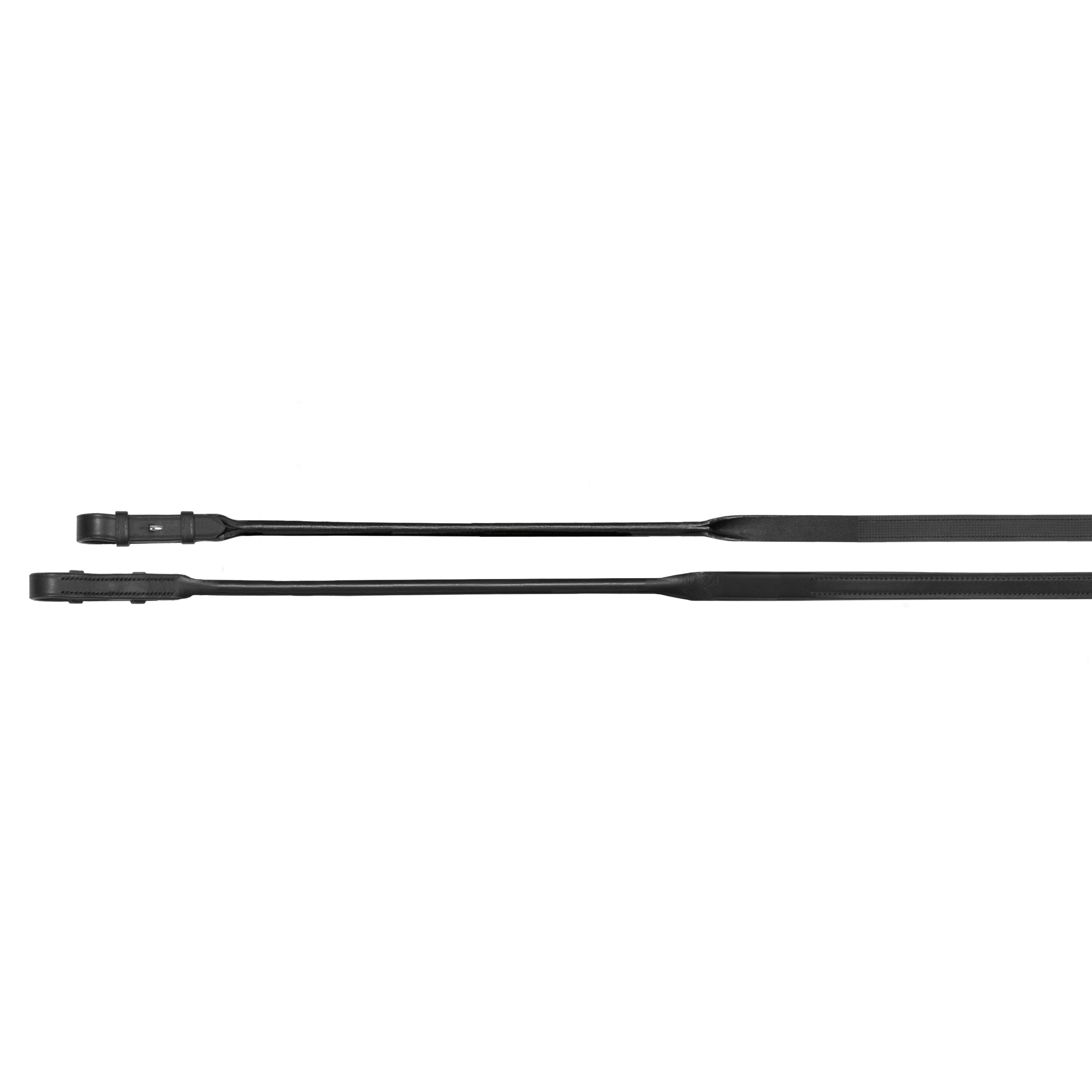 Passier No. 930 - Leather Reins (round) - One Side Rubber - Hook Studs