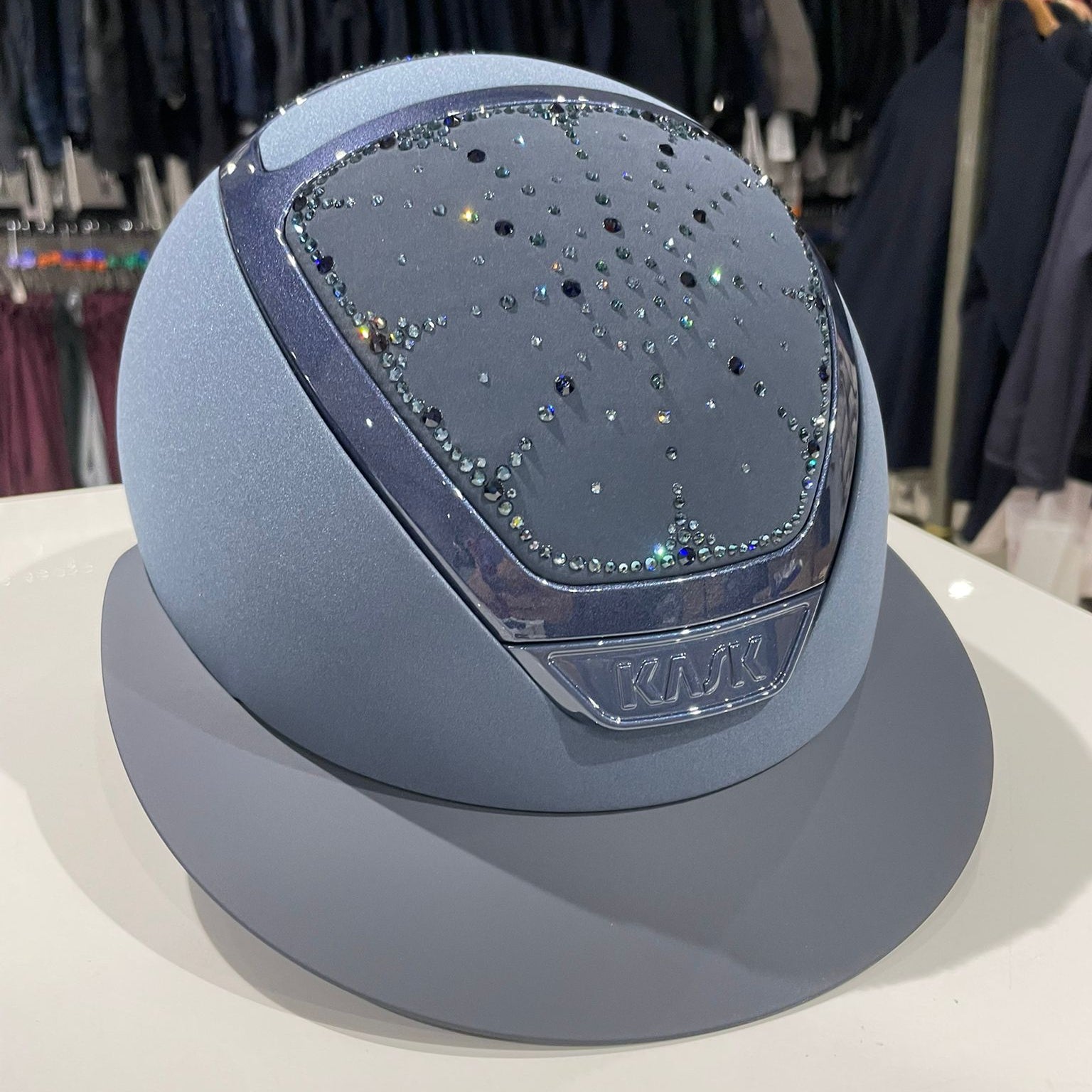 Kask Star Lady Chrome Navy Montana Swarovski Riviera S - in stock and ready to ship! KA16