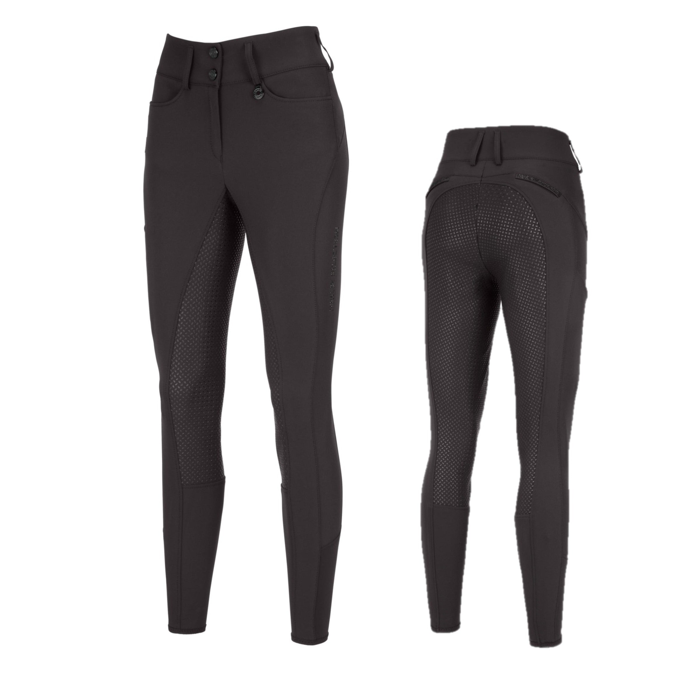 Pikeur AW23 Licorice Full Grip Seat - 145006 - mid waist