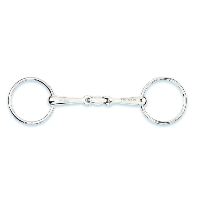Stubben 2221 Easy Control Loose Ring Snaffle, Double Broken Level 1