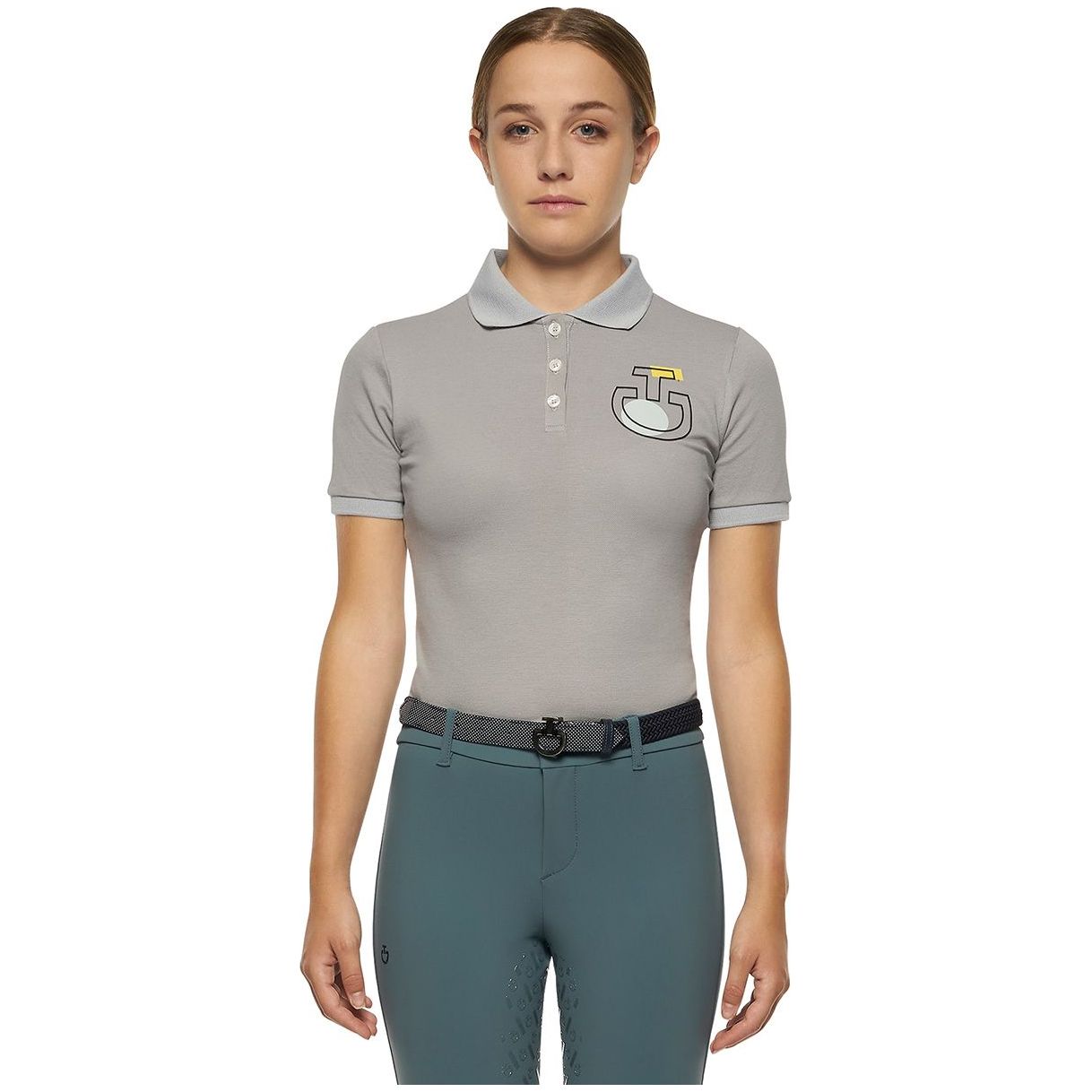 Cavalleria Toscana Kids Colour Form training Polo Shirt- POA079