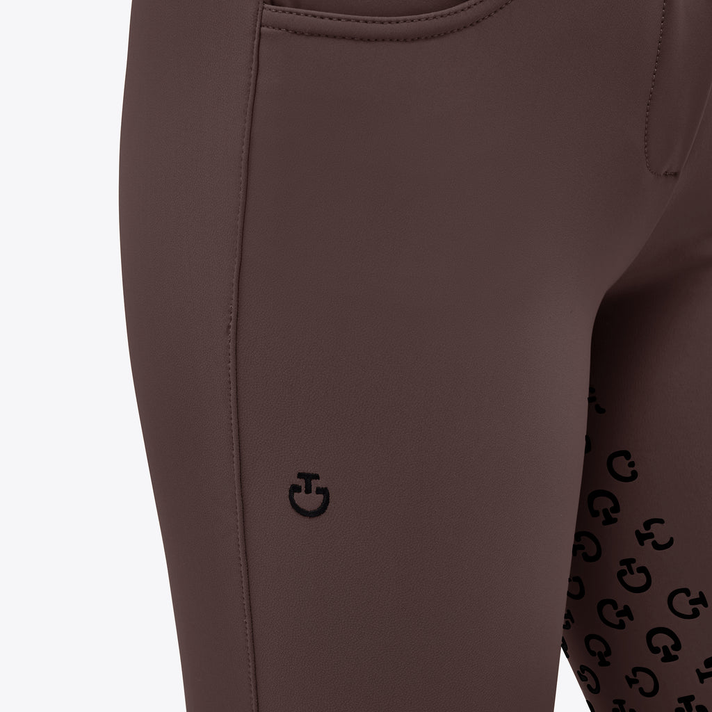 Cavalleria Toscana  Full Grip Dressage Breech - Dark Chocolate PAD096