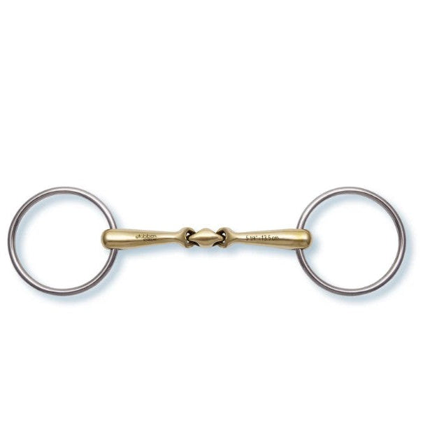Stubben 2423 Quick Contact Loose Ring Snaffle Double Broken Level 1