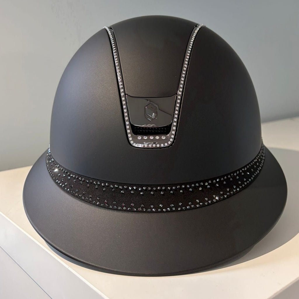 Samshield Miss Shield 2.0 Black with 300 Swarovski trim and Tiara frontal band M- S301