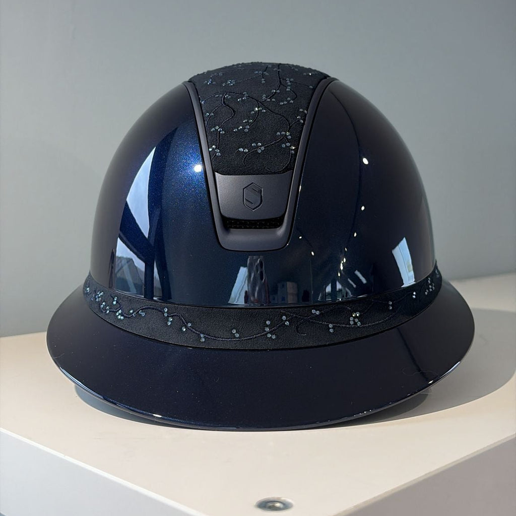 Samshield Miss Shield 2.0 Glossy Blue with Crystal Leaf top and Frontal Band M - S304