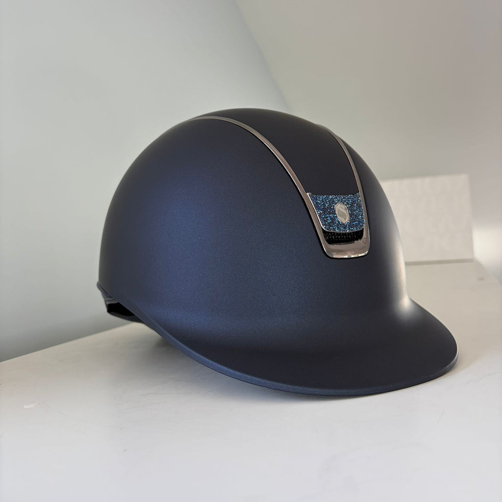 Samshield 2.0 Shadowmatt Blue with Blue Crystal Fabric Badge M - S316