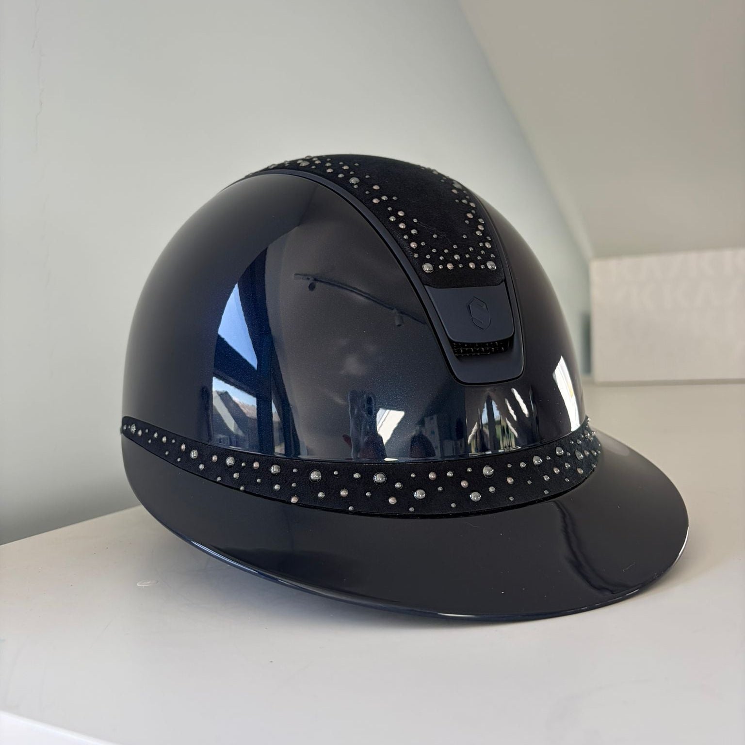 Samshield Miss Shield 2.0 Glossy Blue with Matt Trim & Night Pearl Top and Frontal Band M - S320